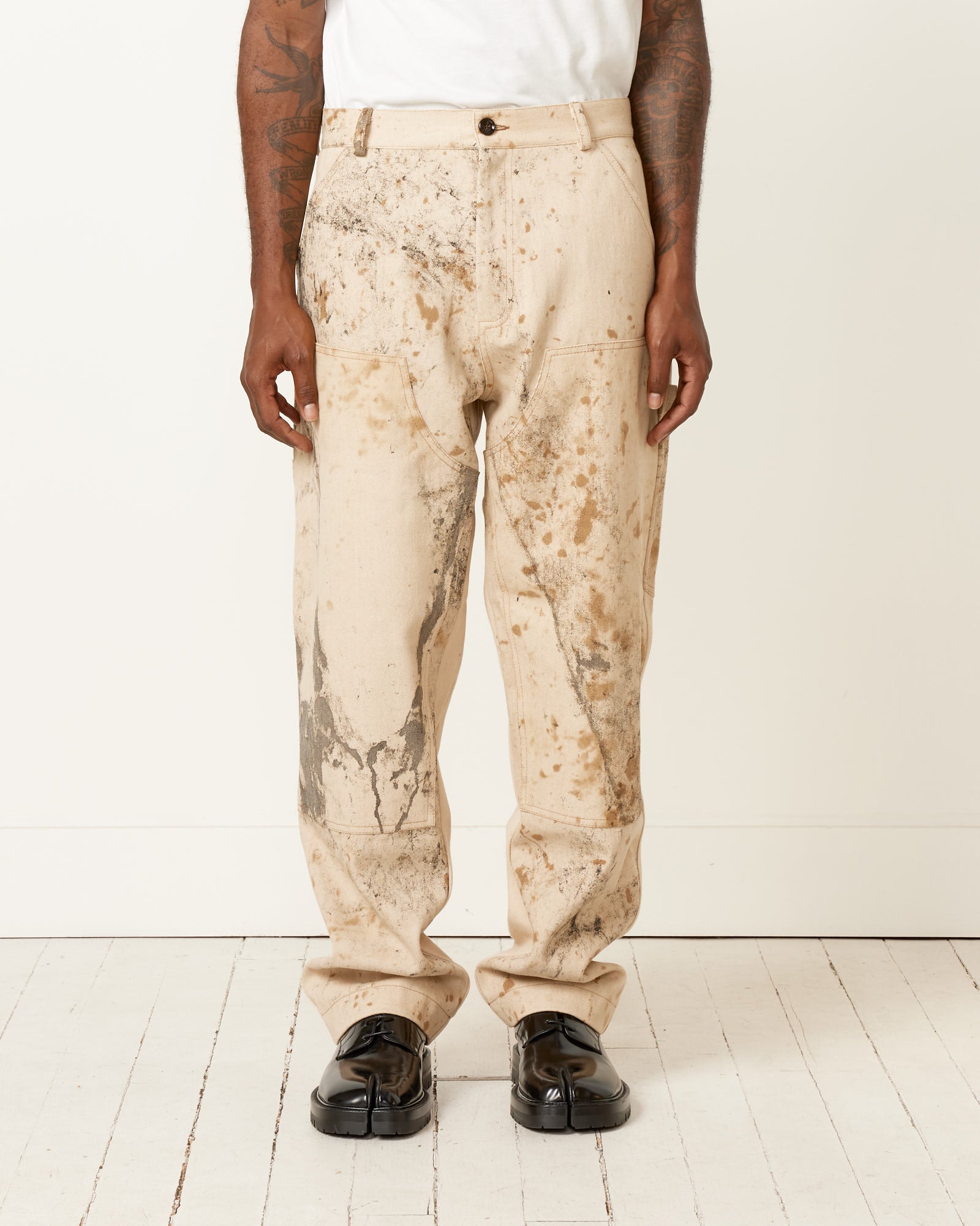 LC23 Wool Dirty Trouser - Beige / L (253928)