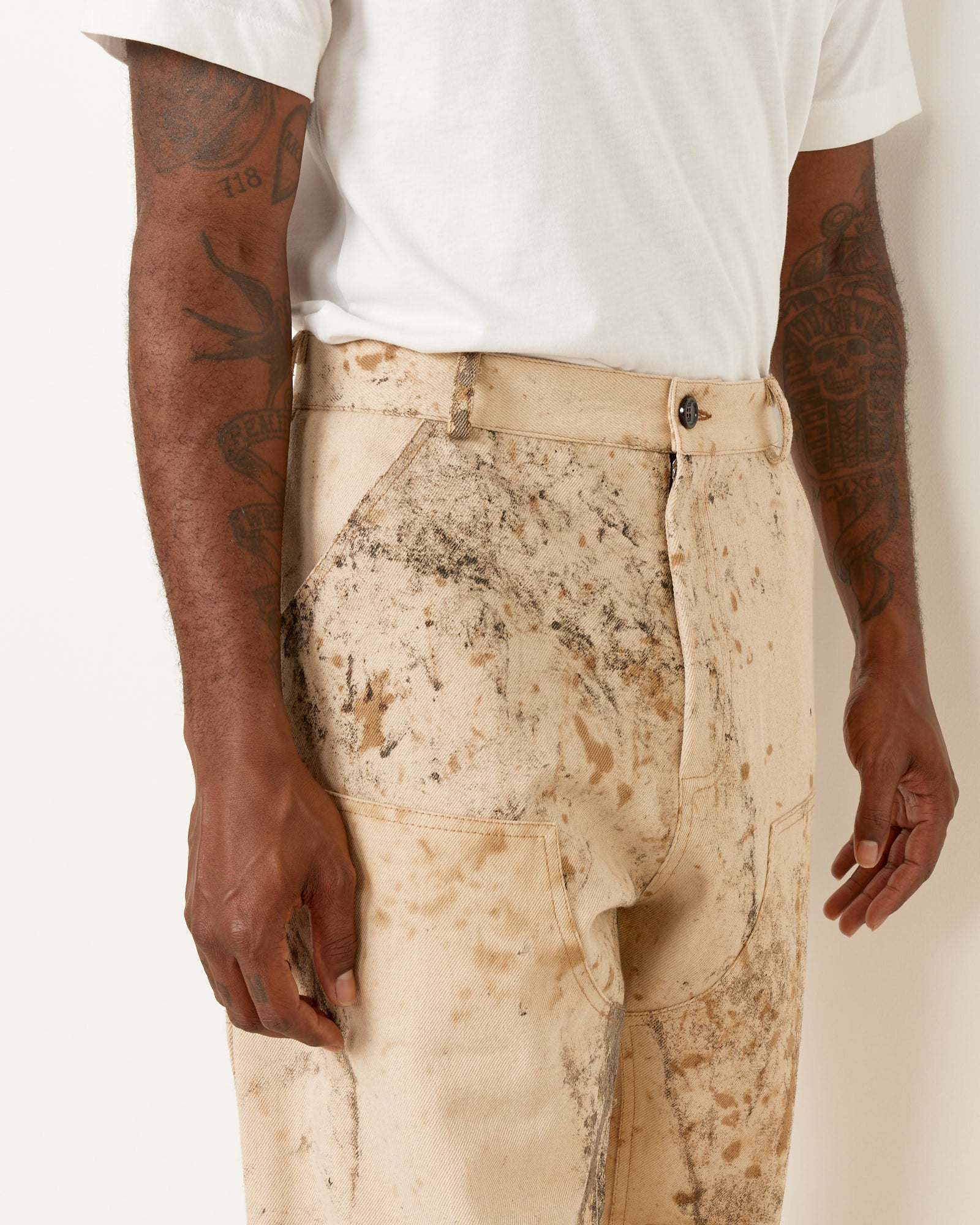 LC23 Wool Dirty Trouser - Beige / L (253928)