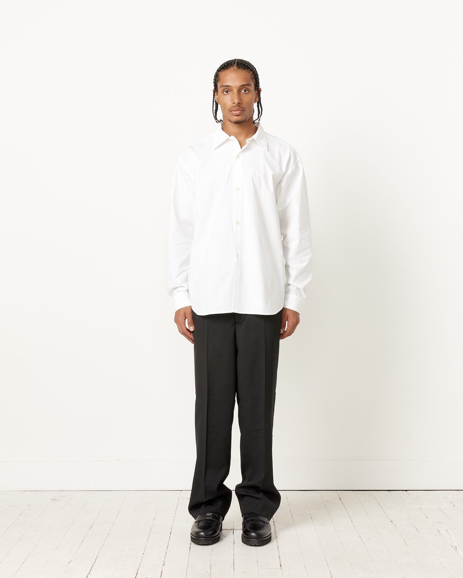 Poplin Generous Shirt in White