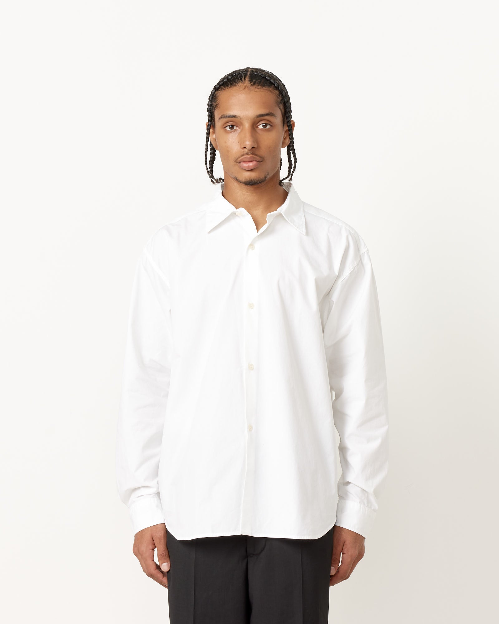 mfpen Poplin Generous Shirt - White / L (253958)