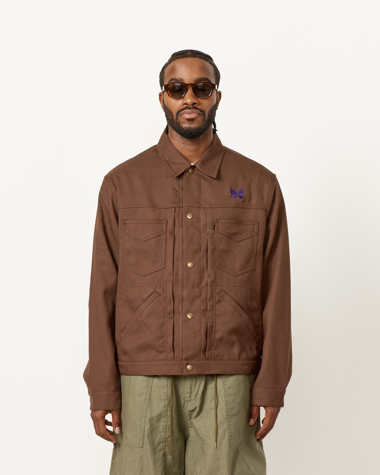 Needles Penny Jean Jacket - Brown / L (254070)