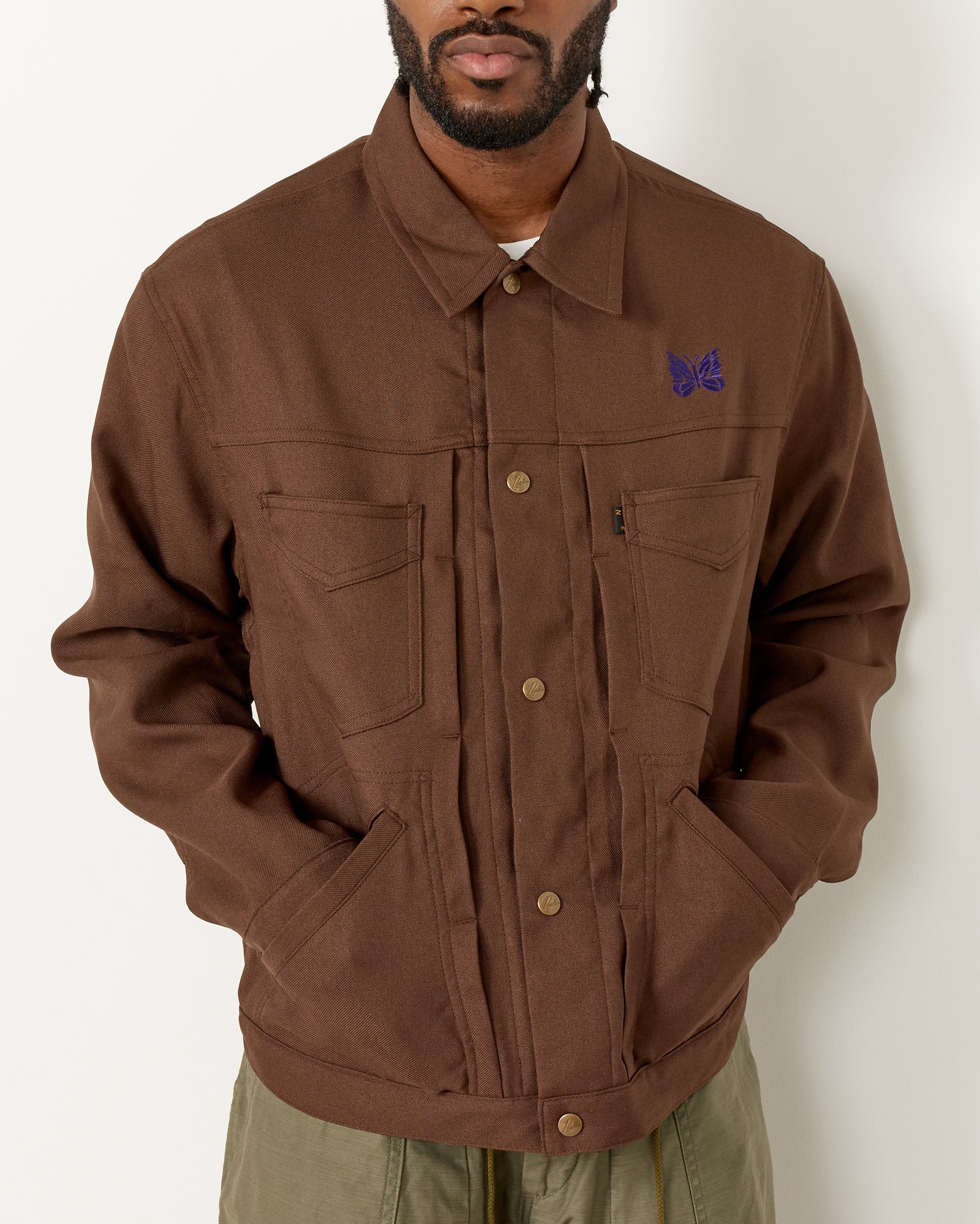 Needles Penny Jean Jacket - Brown / L (254070)