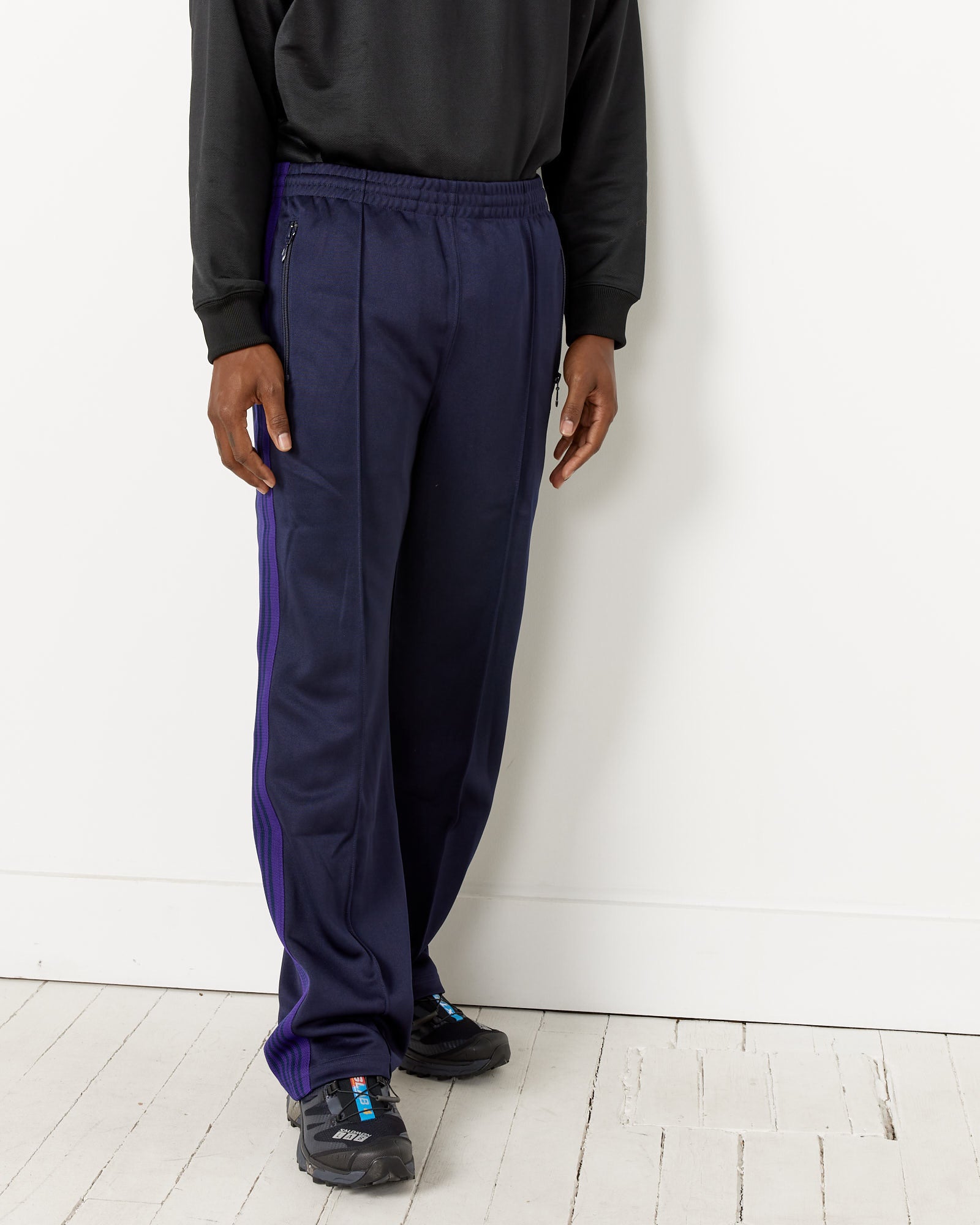 Needles Poly Smooth Track Pant - Navy / L (254086)