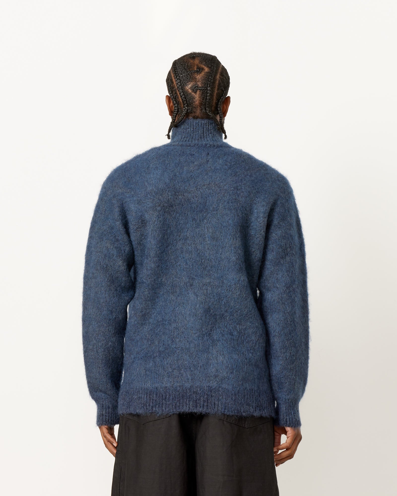 Needles Zipped Mohair Cardigan - Navy / L (254110)