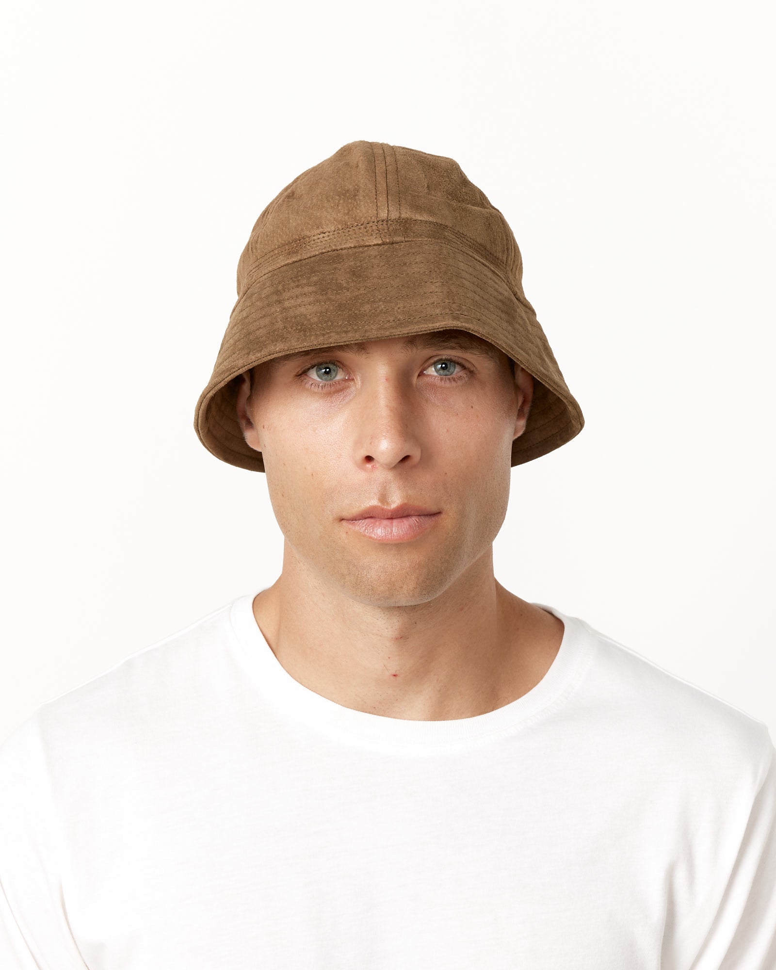 Pig Bucket Hat in Black in Khaki Olive in Sand Beige