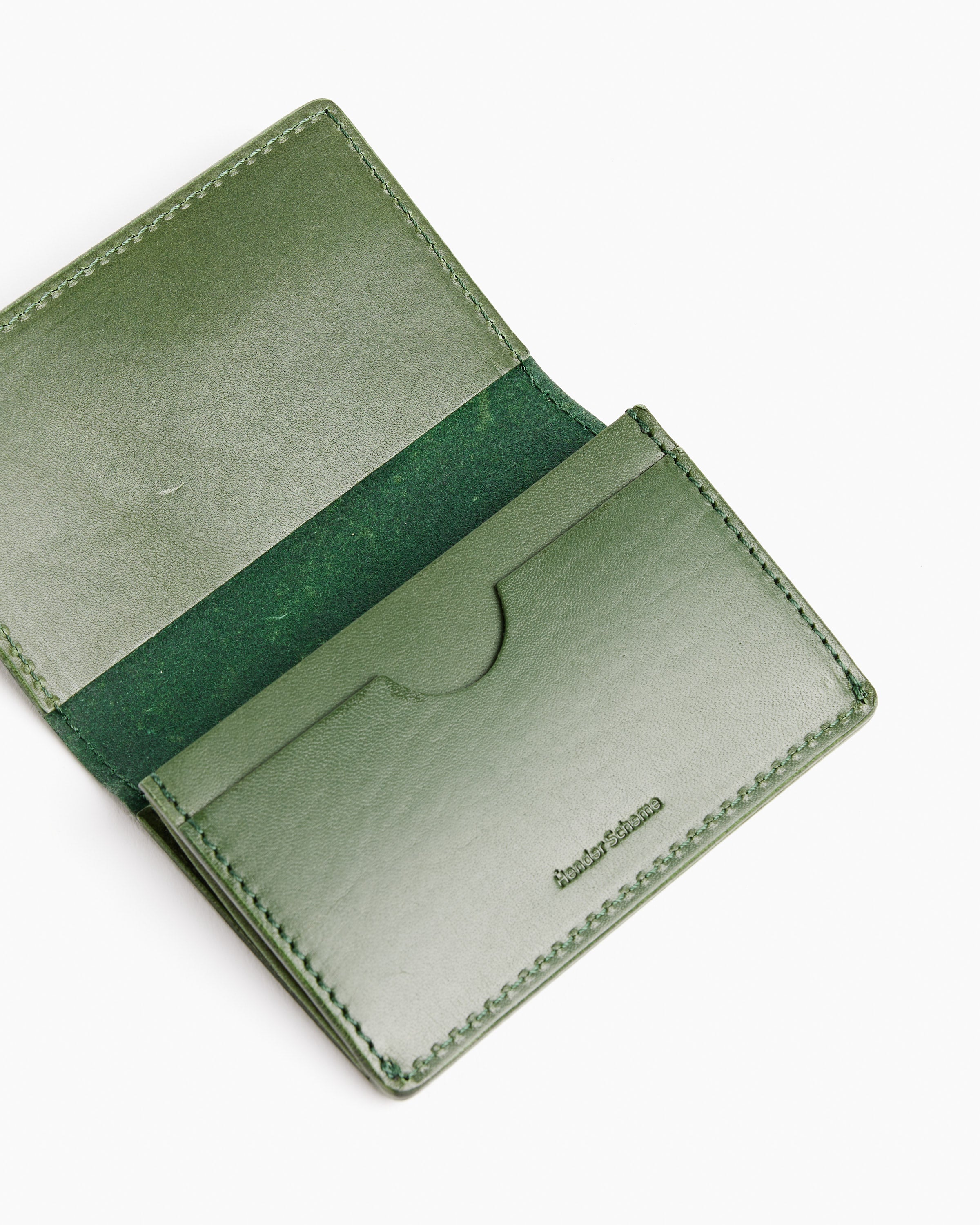 Folded Card Case in Green