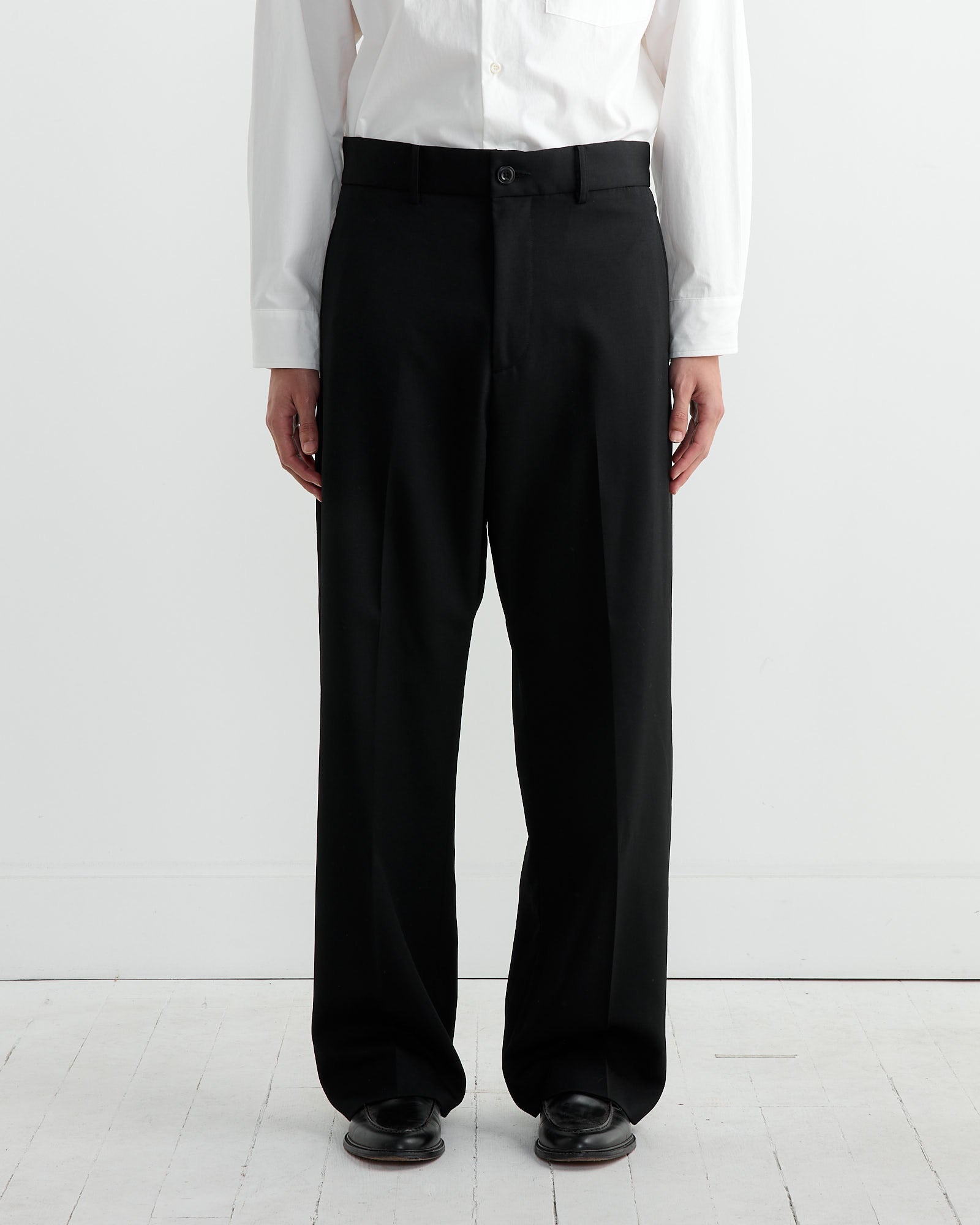 Jazz Pant Wool Gabardine in Black - Black / L (255150)