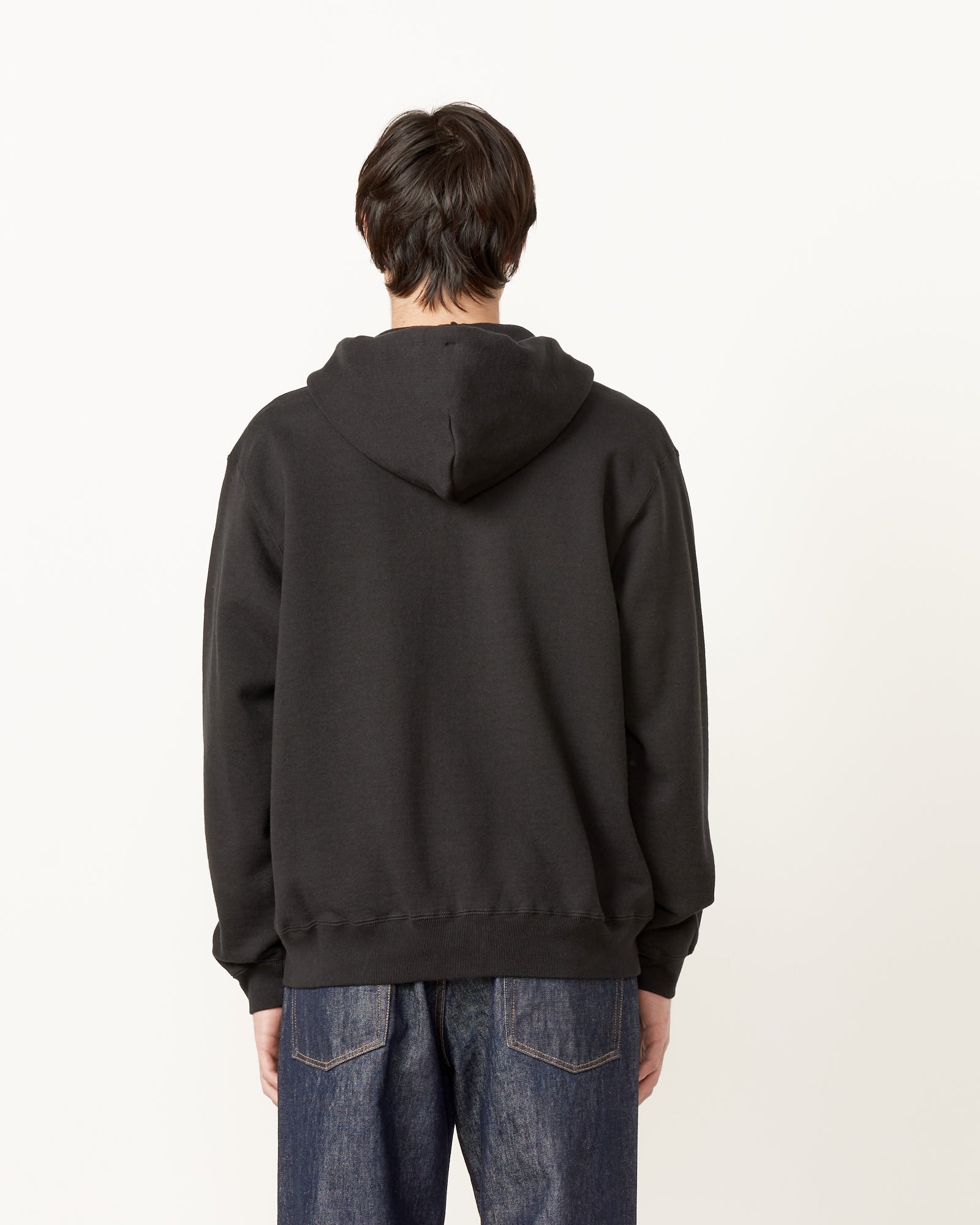 Auralee Heavy BD Sweat Zip Parka Black - Black / 4 (255371)