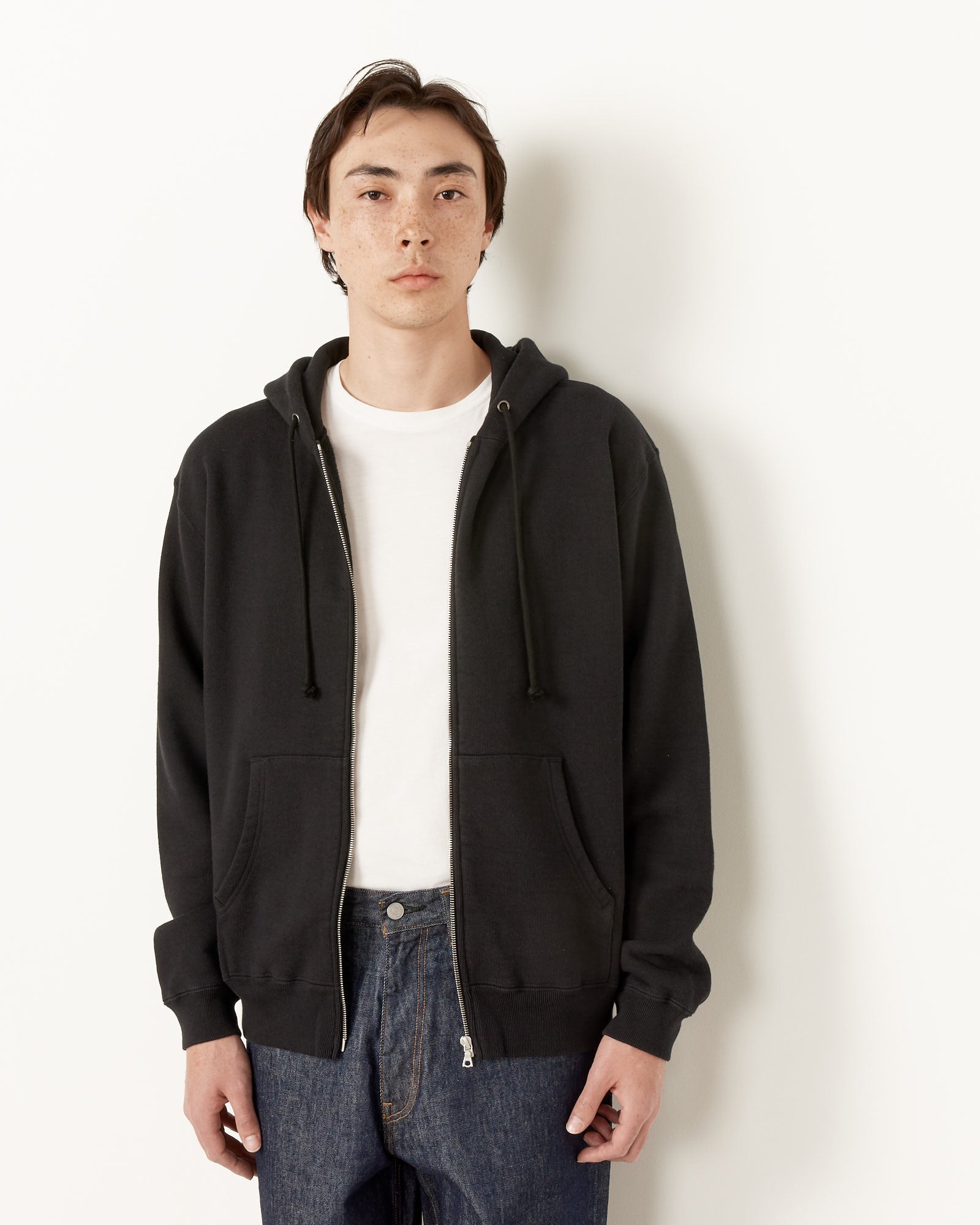 Auralee Heavy BD Sweat Zip Parka Black - Black / 4 (255371)