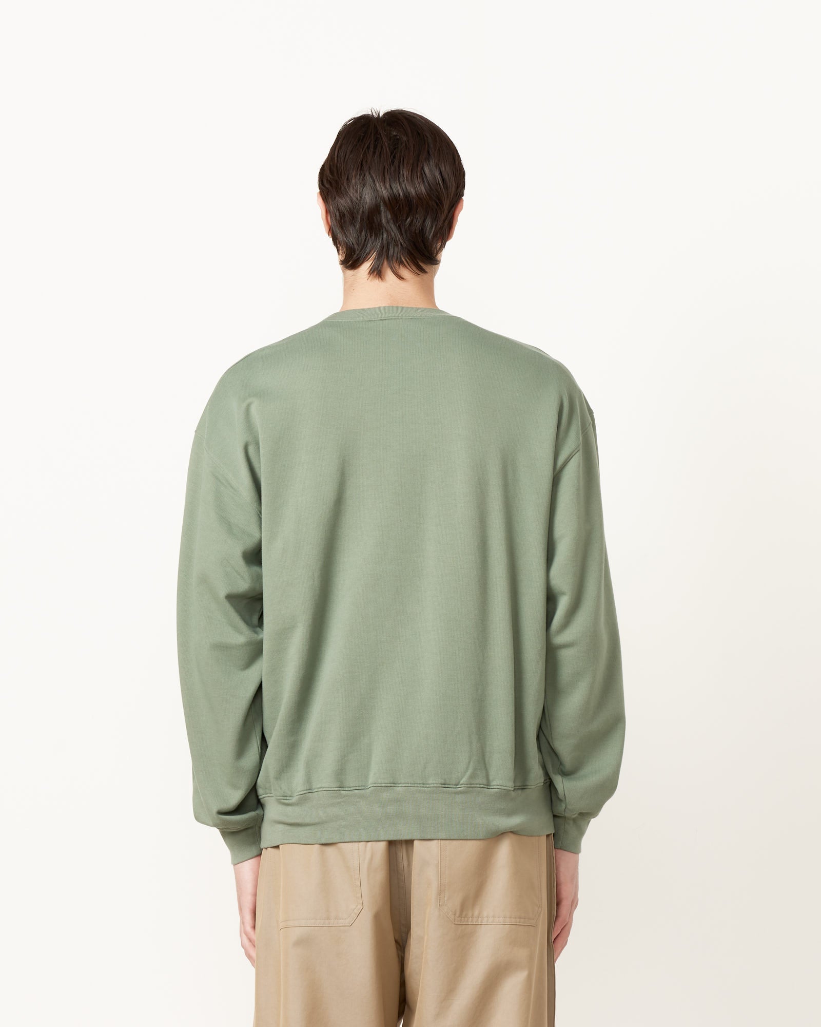 Auralee Super Gauze Sweat Pullover Dusty Green - Dusty Green / 4 (255374)