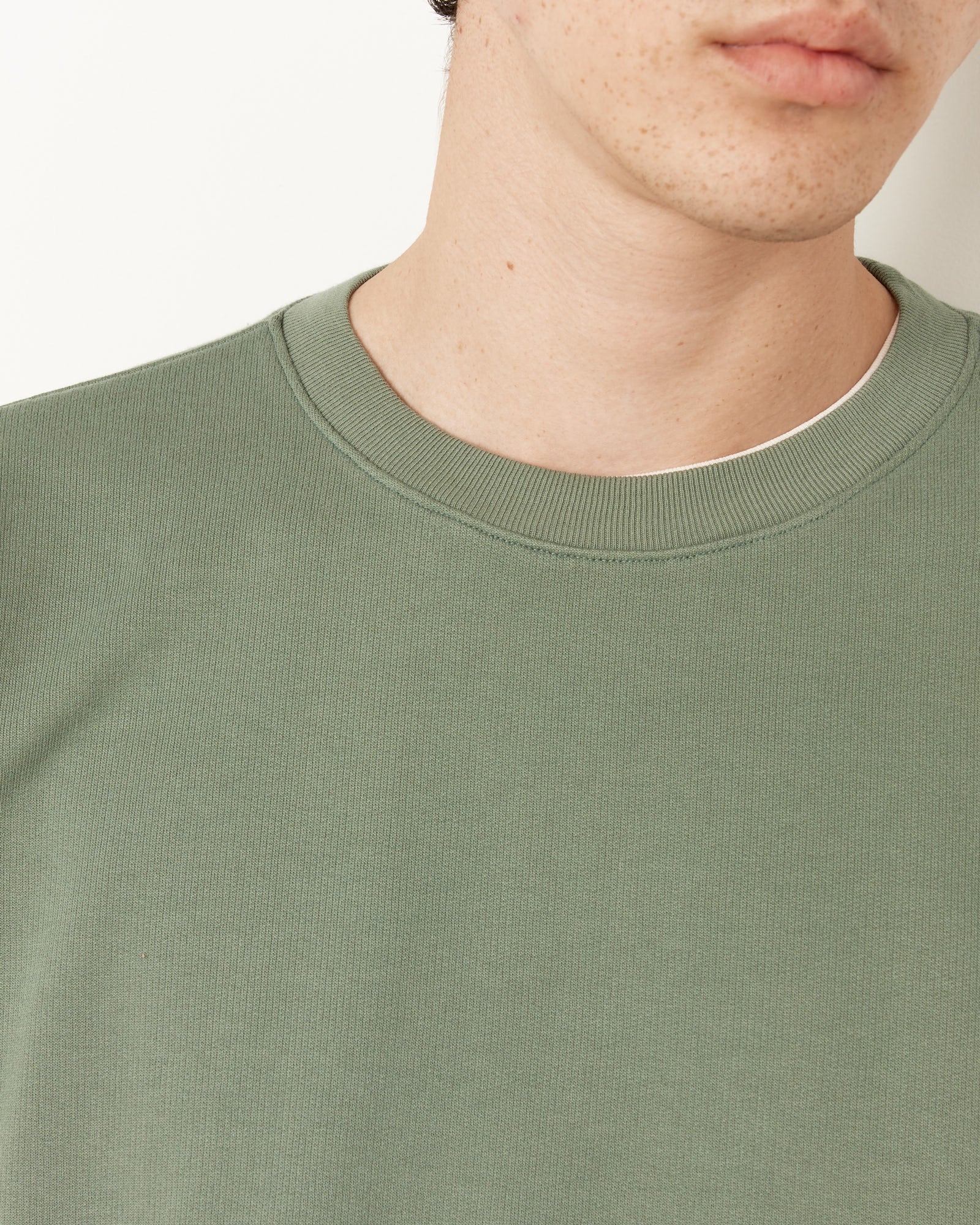 Auralee Super Gauze Sweat Pullover Dusty Green - Dusty Green / 4 (255374)