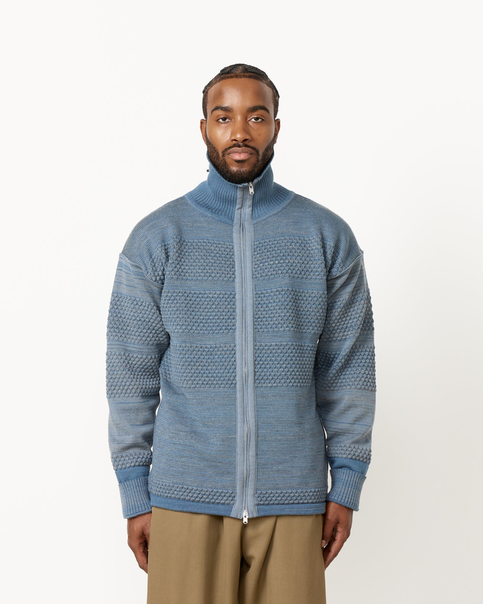 S.N.S. Herning Fisherman Full Zip Smoke Blue - Smoke Blue / L (255392)