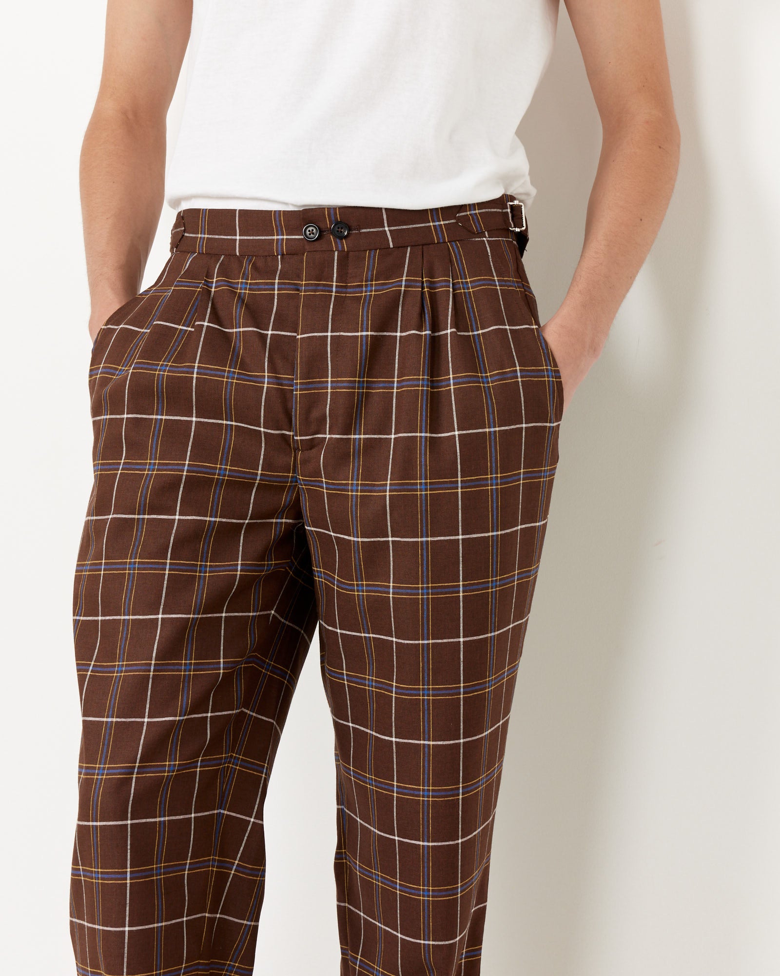 Bode Dunham Plaid Trouser Brown Multi - Brown Multi / 32 (255543)