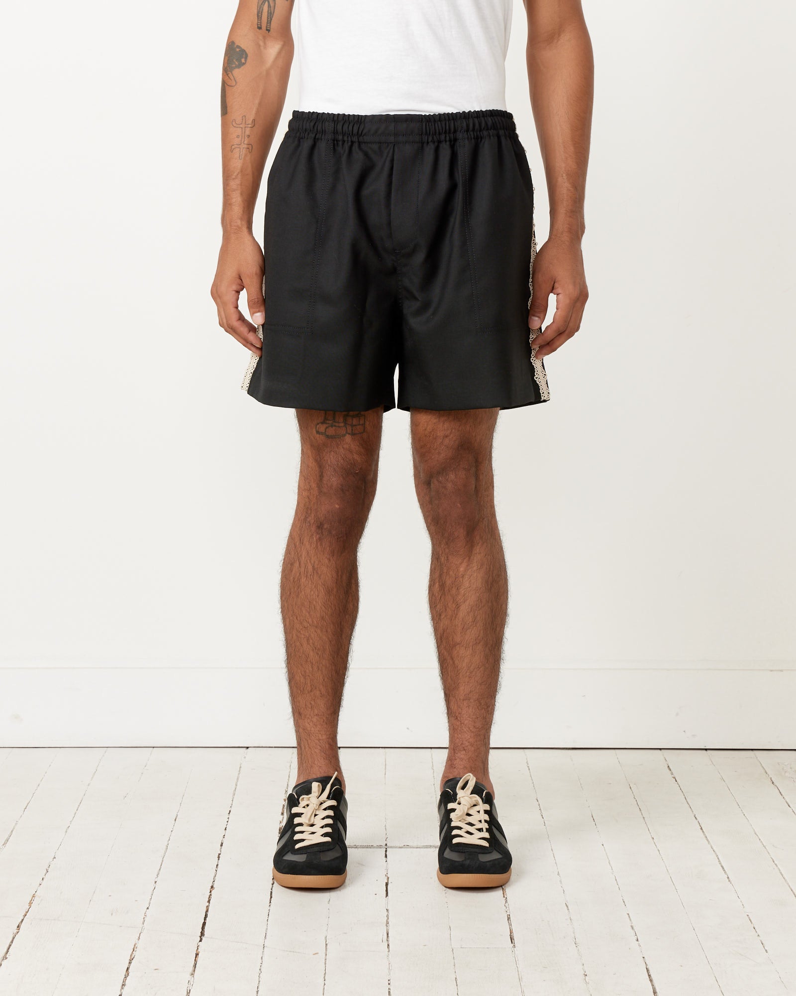 Bode Lacework Short Black - Black / L (255553)