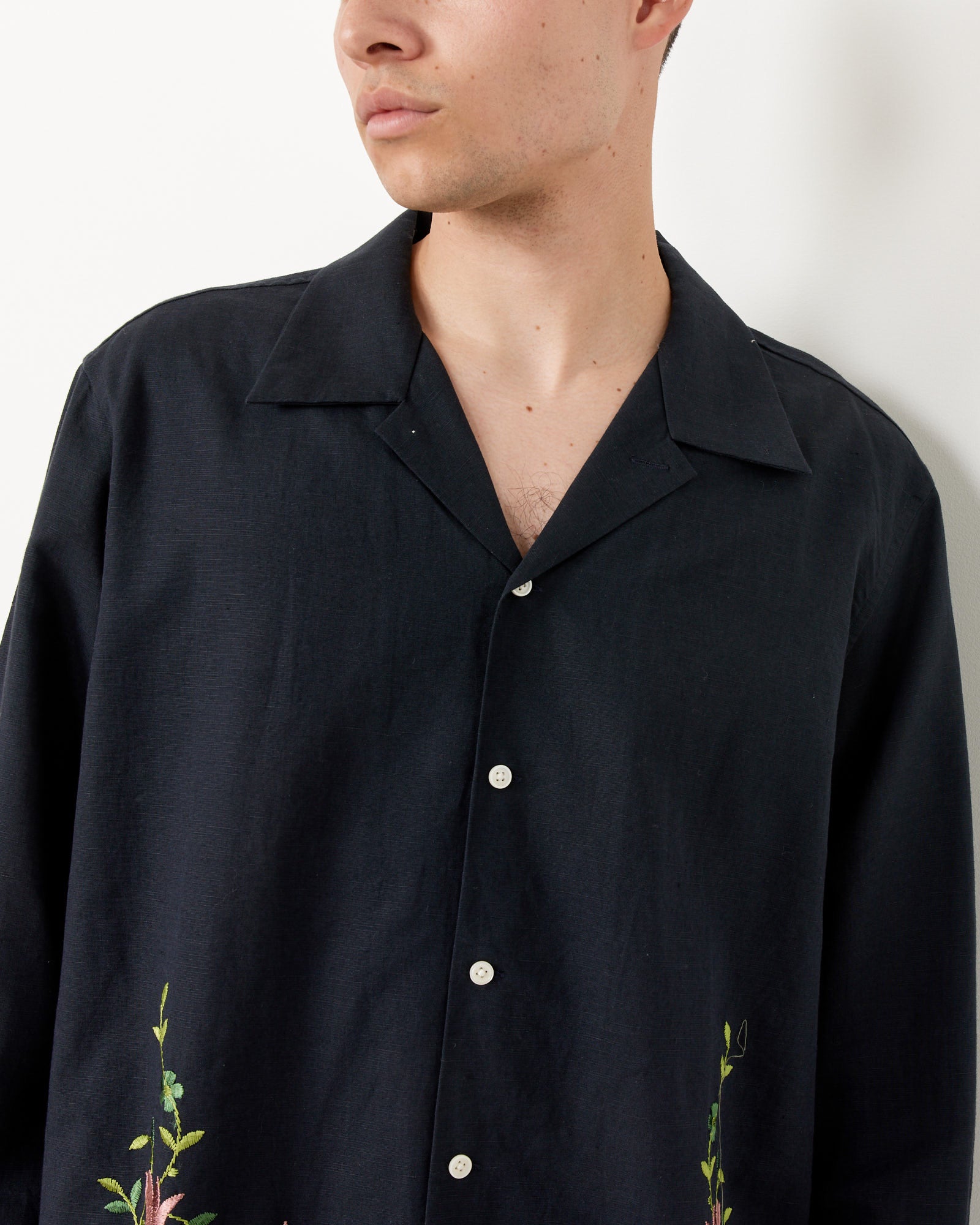 Bode Rosefinch L/S Shirt Black - Black / XL (255562)