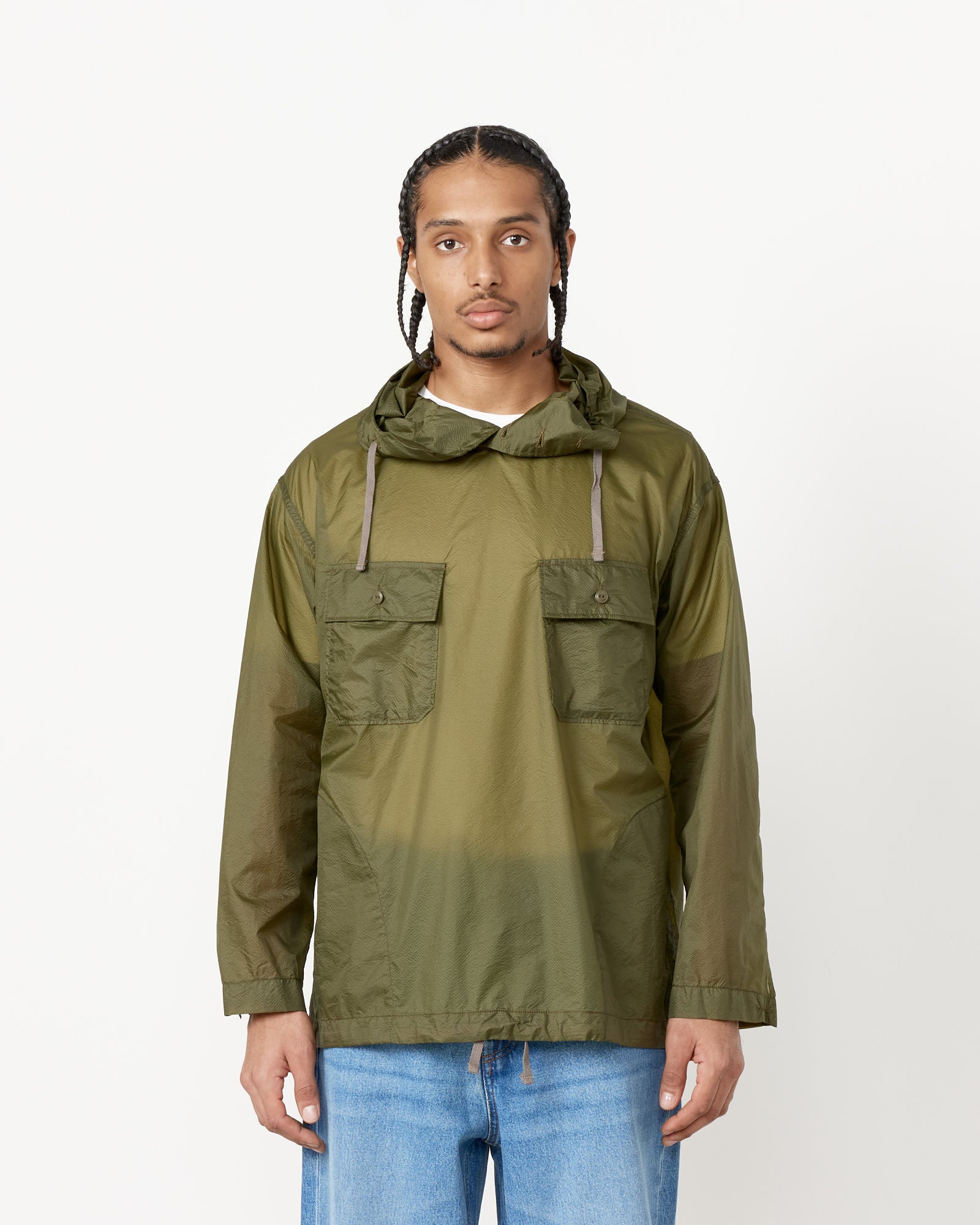 Engineered Garments Cagoule Shirt Olive - Olive / M (255582)