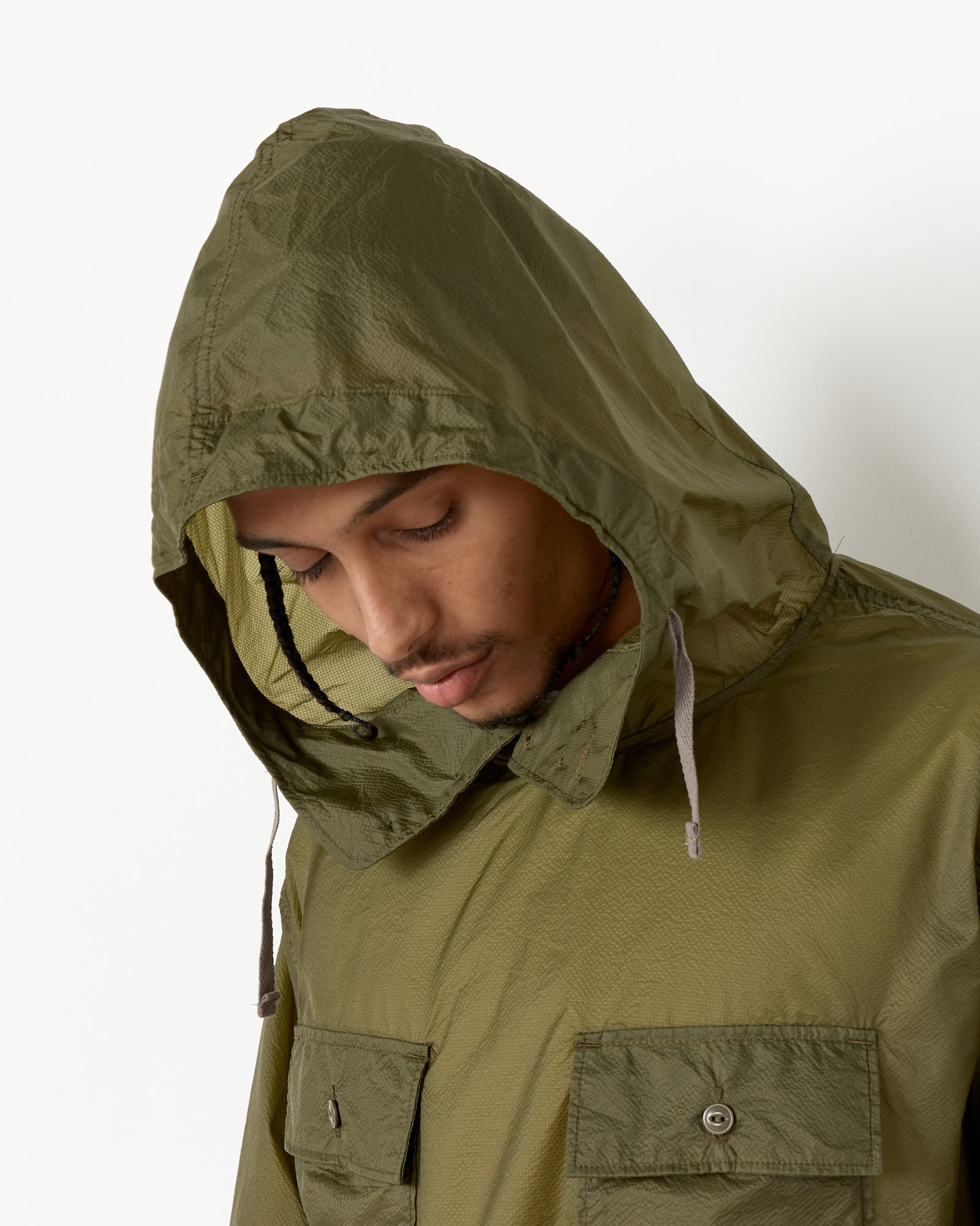 Engineered Garments Cagoule Shirt Olive - Olive / M (255582)