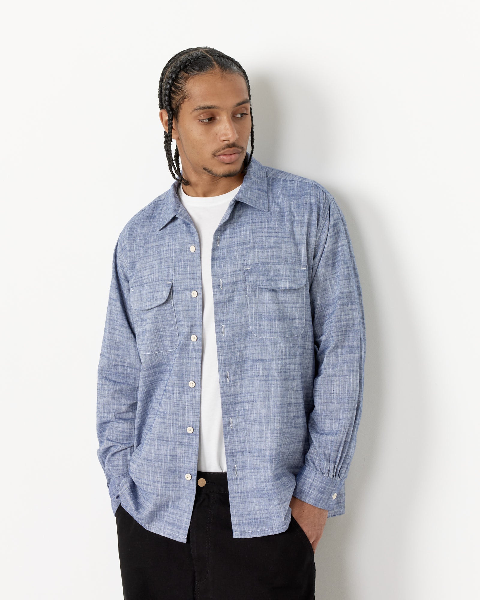 Engineered Garments Classic Shirt Navy - Navy / M (255606)