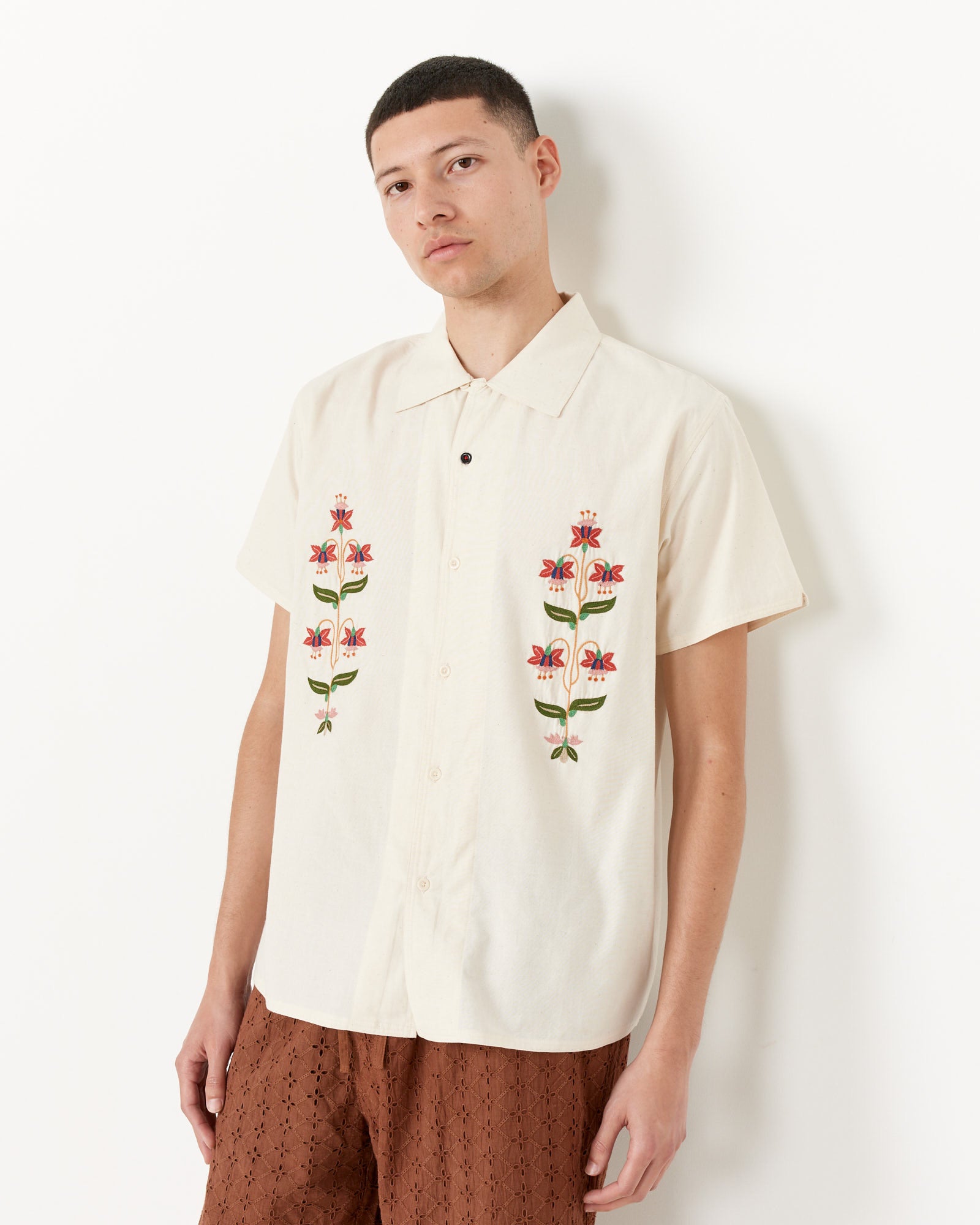 Kardo Embroidery Chintan Shirt Natural - Natural / L (255643)