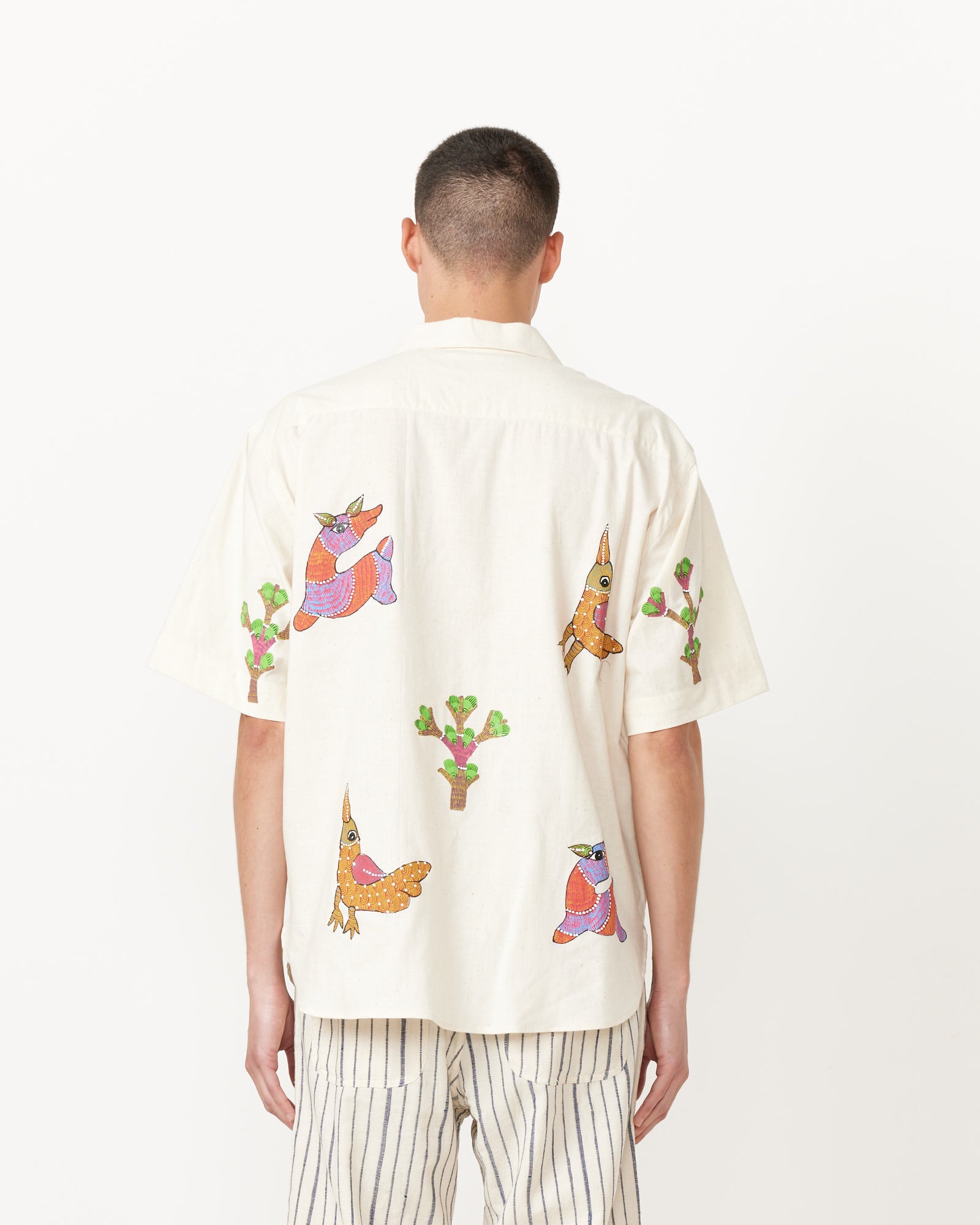 Kardo Gond Painting Ronen Shirt Natural - Natural / L (255647)