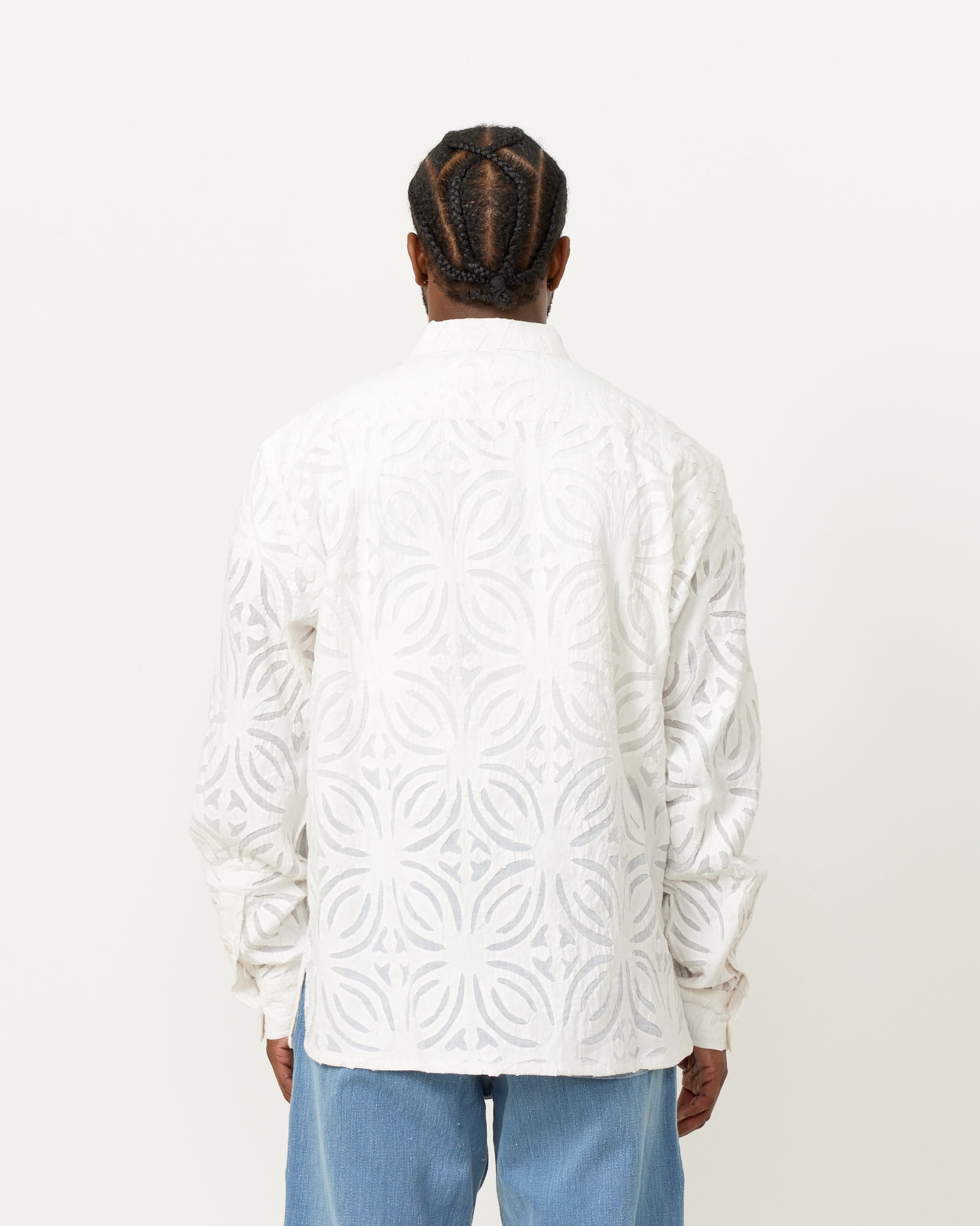 Kardo Cut Work Ayo L/S Shirt White - White / L (255671)