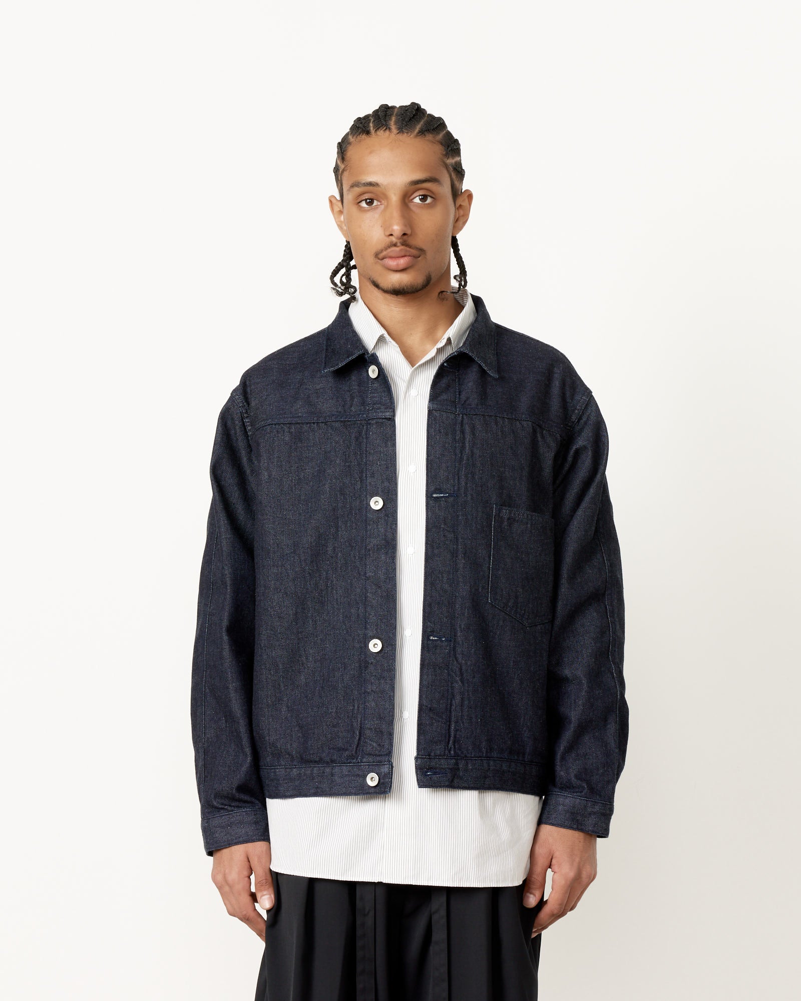 Nanamica Short Denim Jacket Indigo - Indigo / M (255695)