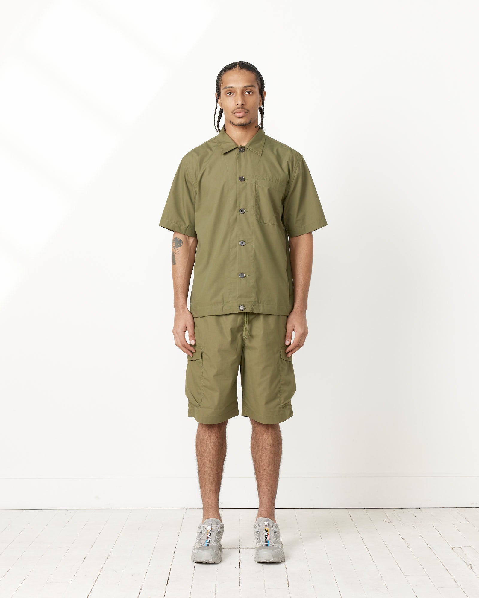 Universal Works Tech Overshirt Olive - Olive / L (255755)