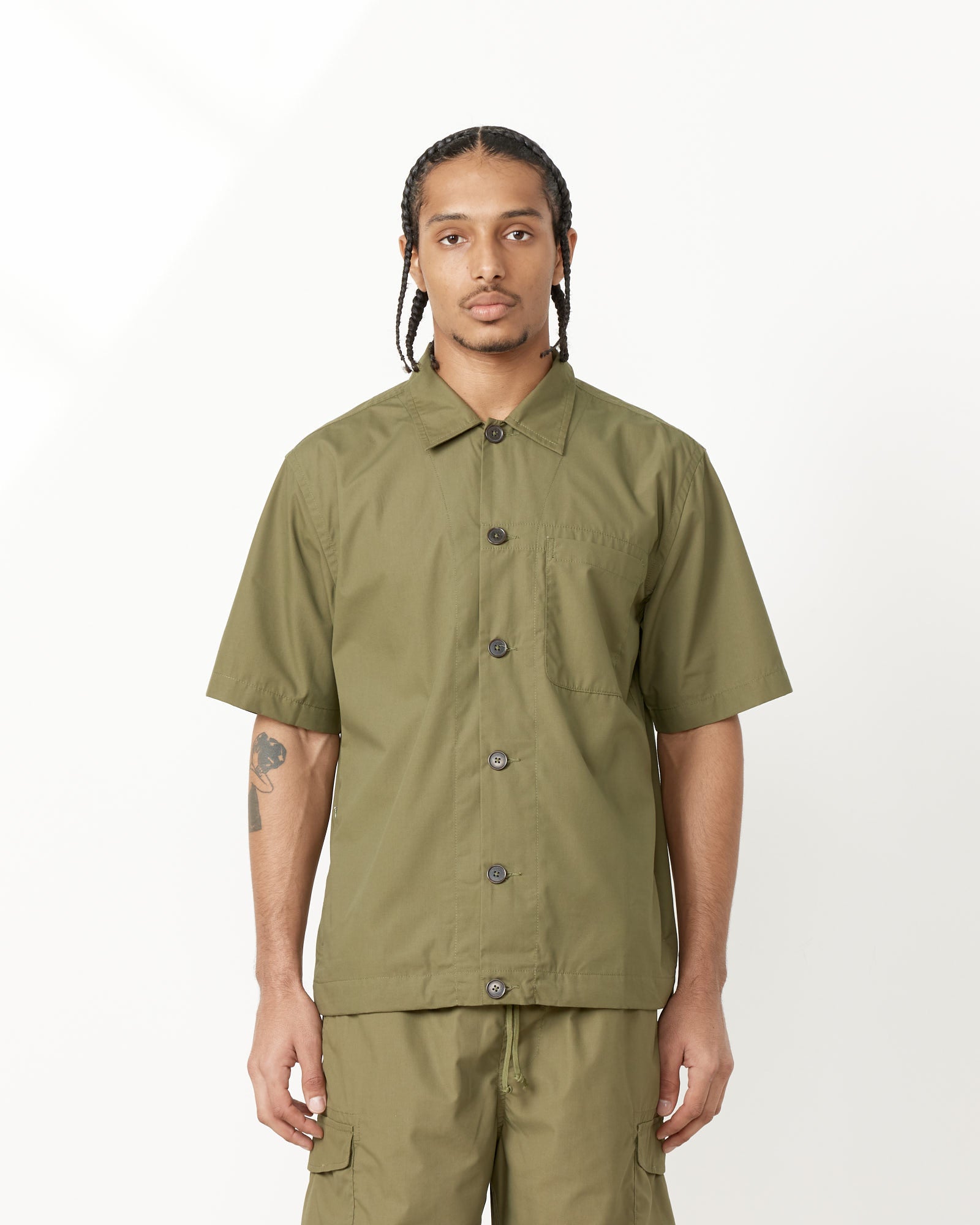 Universal Works Tech Overshirt Olive - Olive / L (255755)