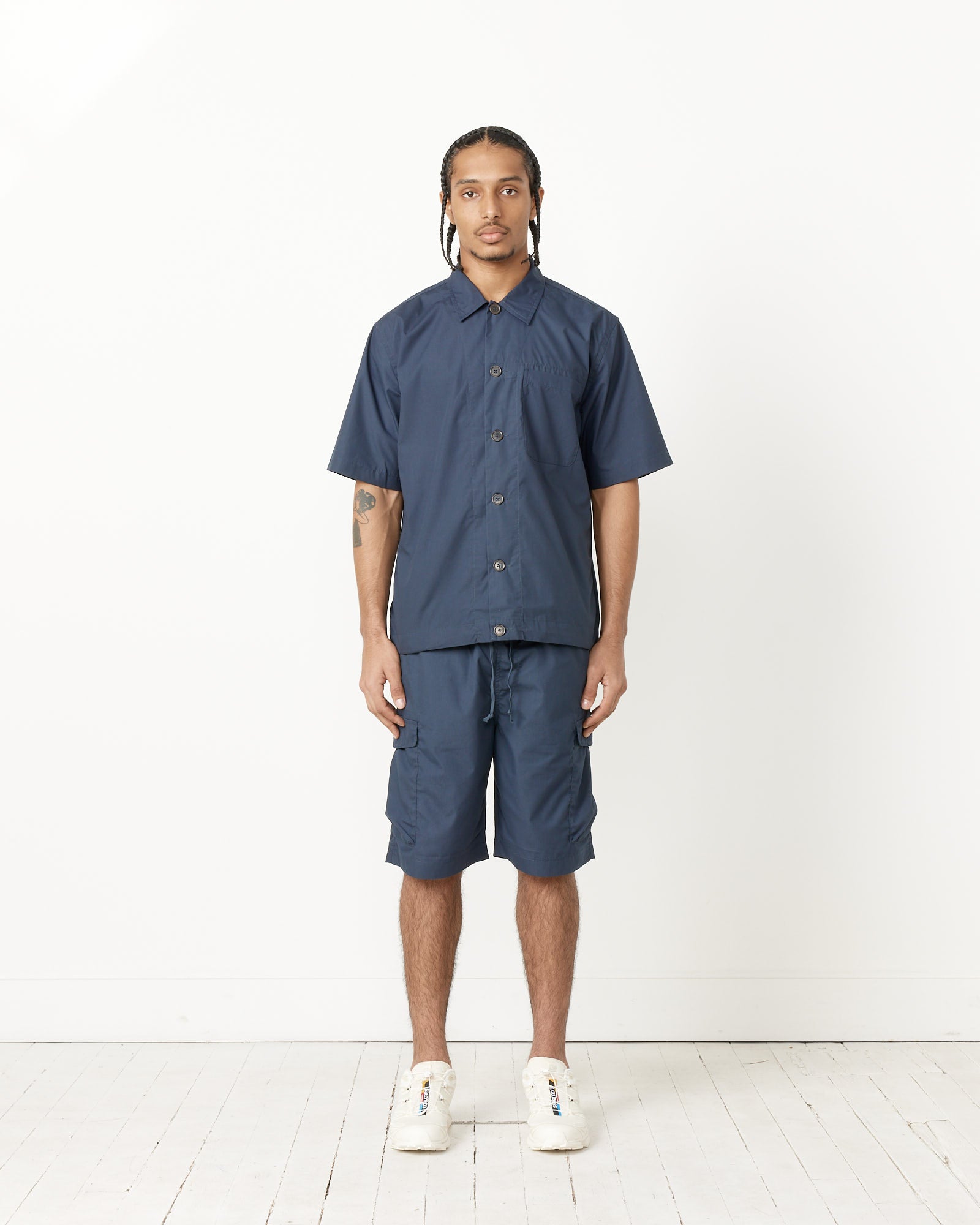 Parachute Short in Navy