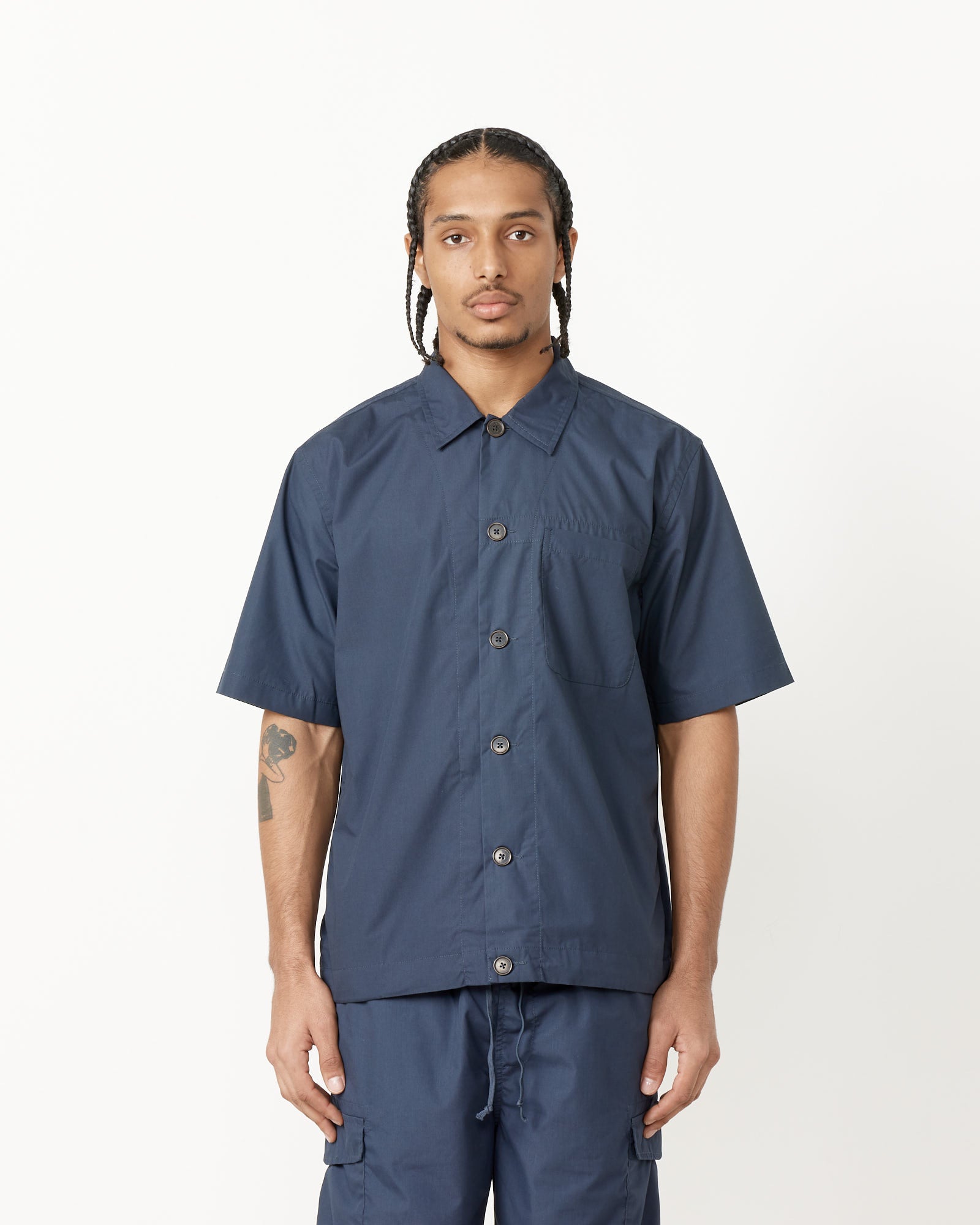 Universal Works Tech Overshirt Navy - Navy / L (255759)