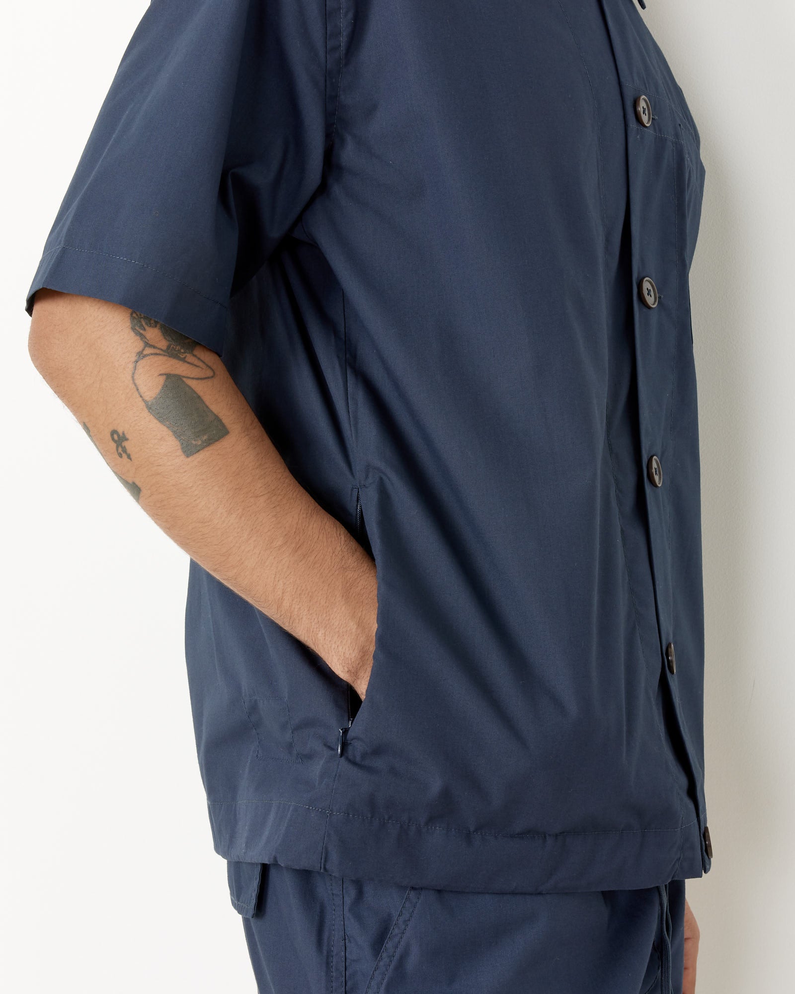 Universal Works Tech Overshirt Navy - Navy / L (255759)