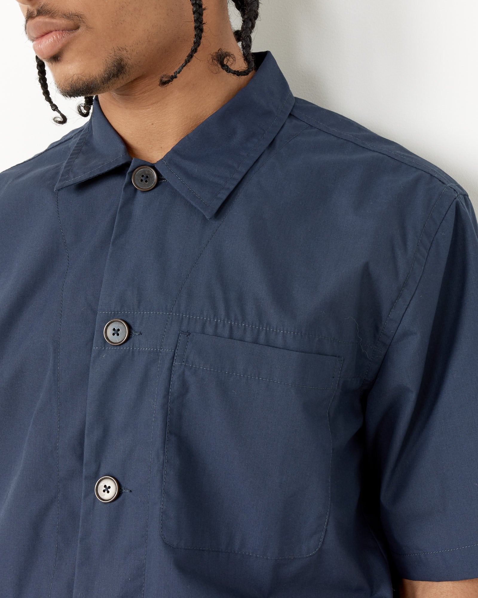 Universal Works Tech Overshirt Navy - Navy / L (255759)