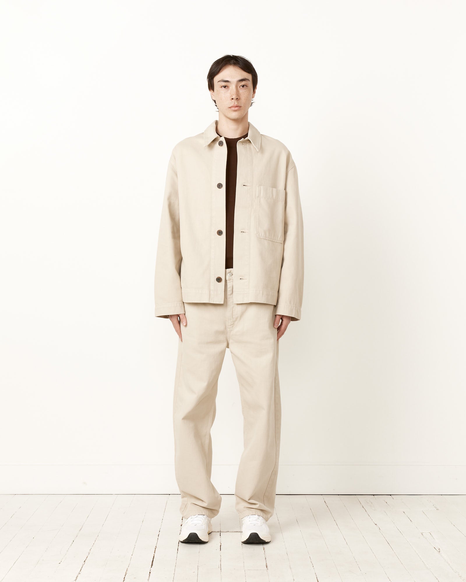 Studio Nicholson Garment Dyed Jacket Dove - Dove / L (255792)