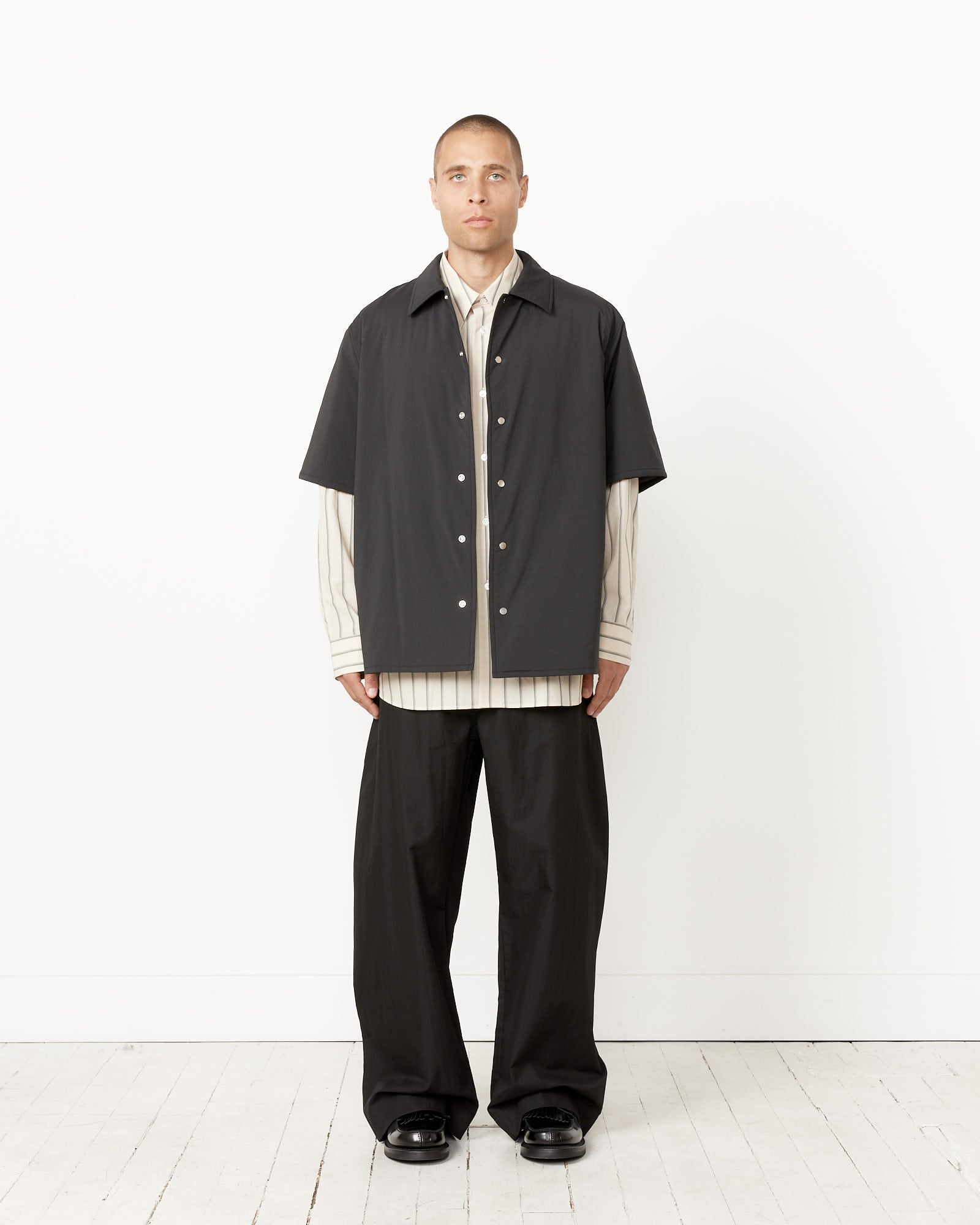 Studio Nicholson Padded Shirt - Black / M (255799)