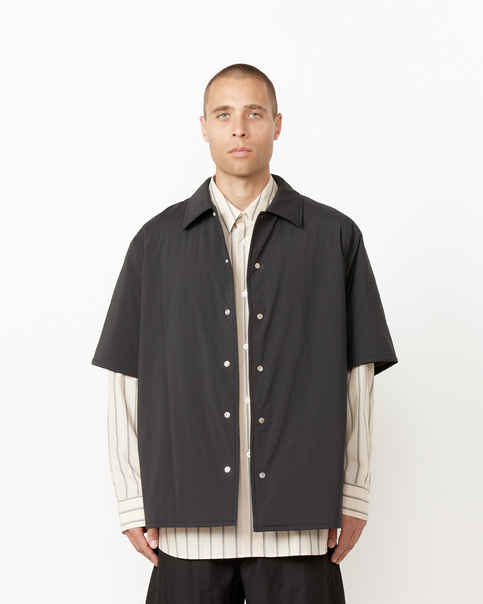 Studio Nicholson Padded Shirt - Black / M (255799)