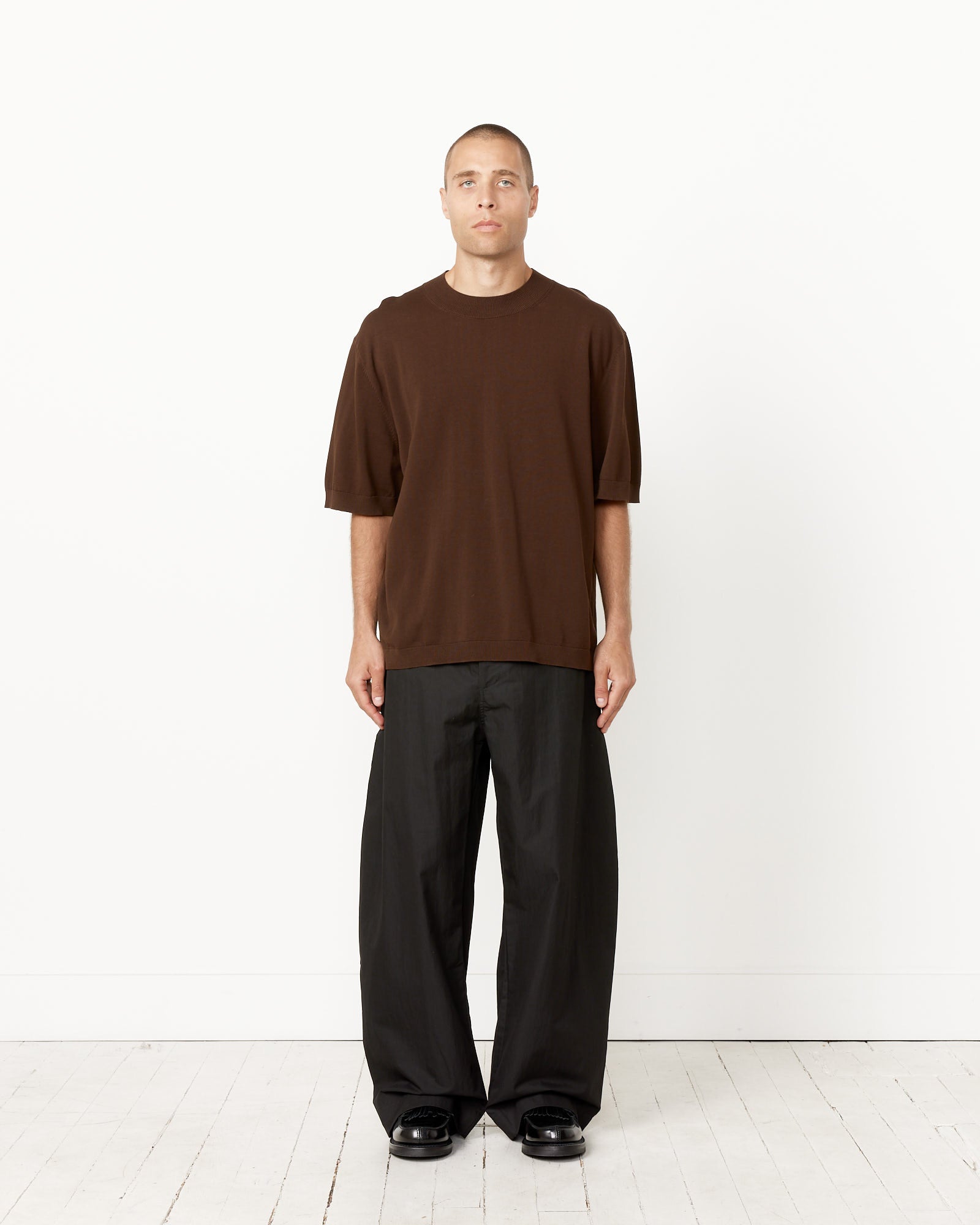 Studio Nicholson 12GG S/S T-Shirt Carob - Carob / M (255827)