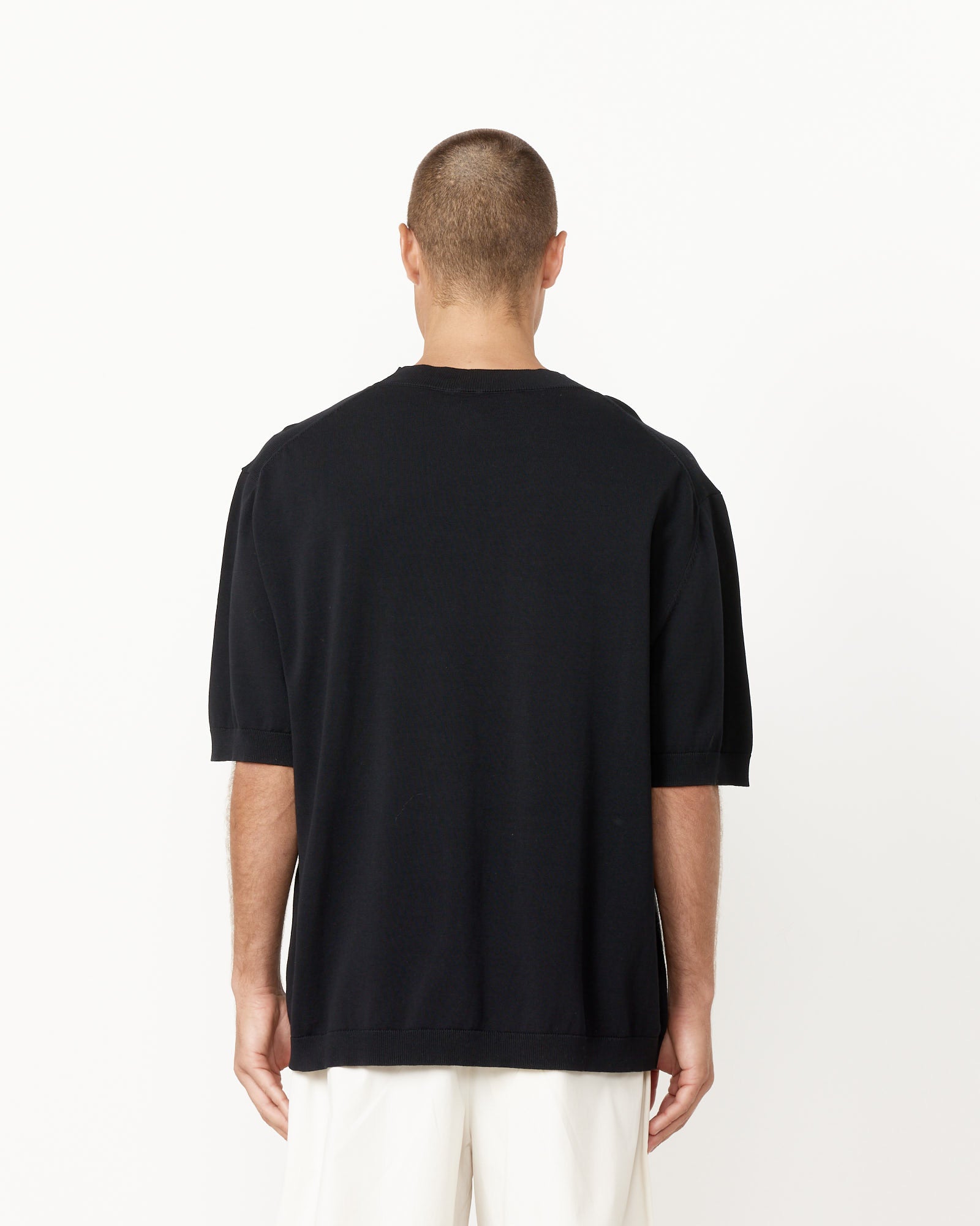 Studio Nicholson 12GG S/S T-Shirt Darkest Navy - Darkest Navy / M (255831)