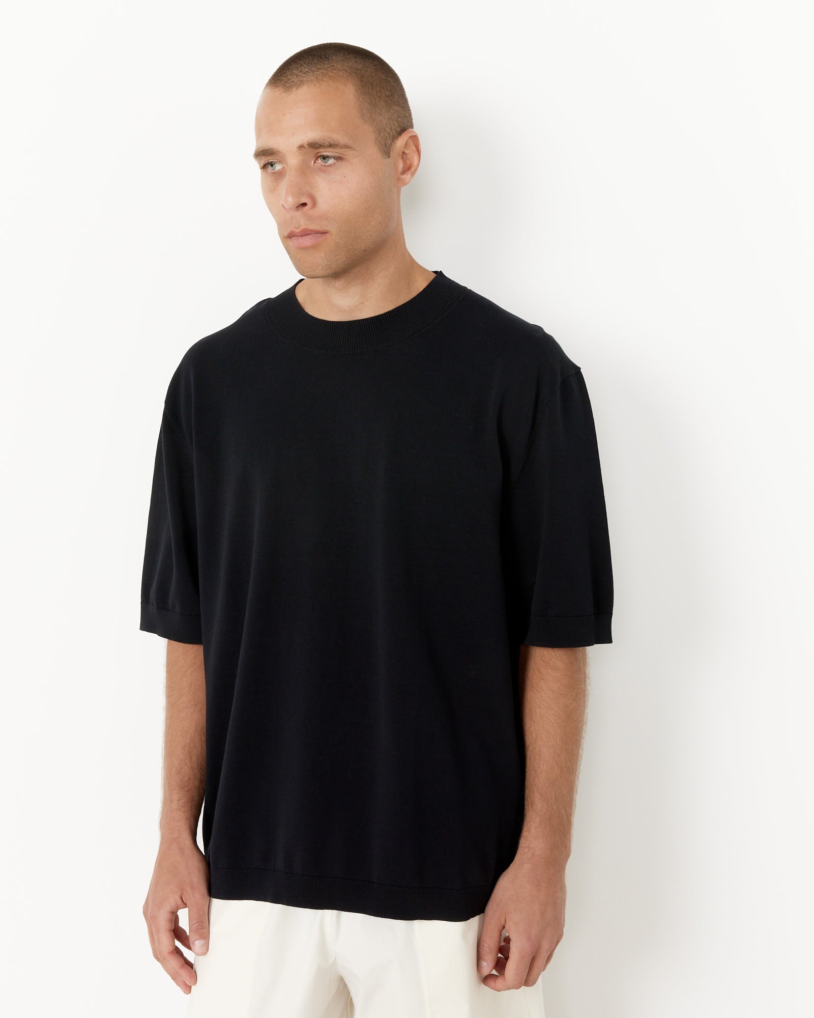 Studio Nicholson 12GG S/S T-Shirt Darkest Navy - Darkest Navy / M (255831)