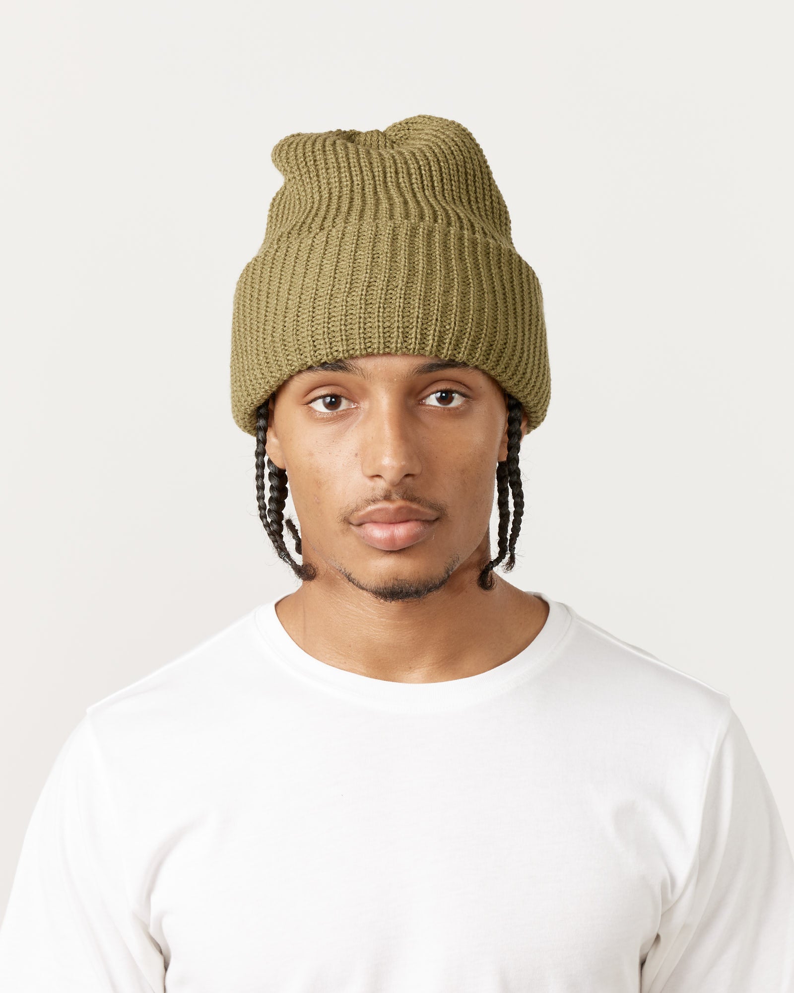 5075 Beanie in Light Olive