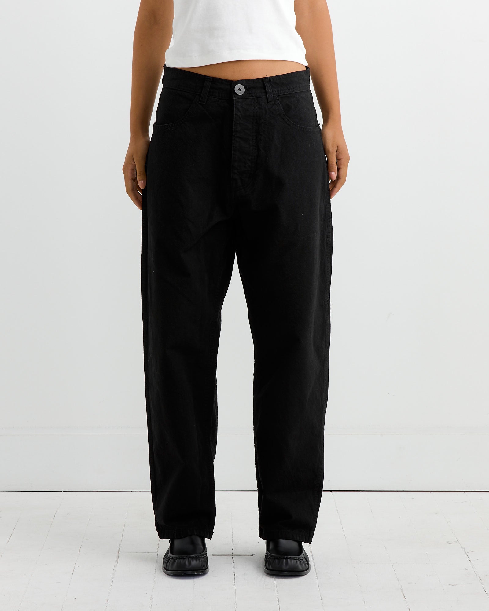 California Wide Pant in Black - Black / 2 (255956)