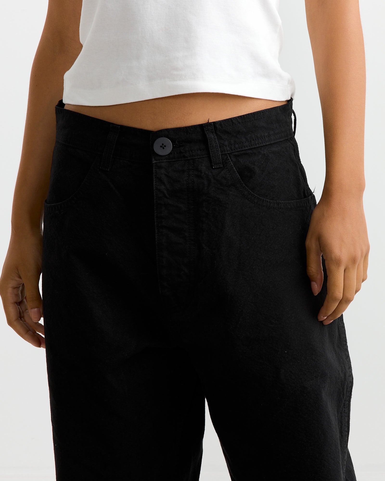 California Wide Pant in Black - Black / 2 (255956)