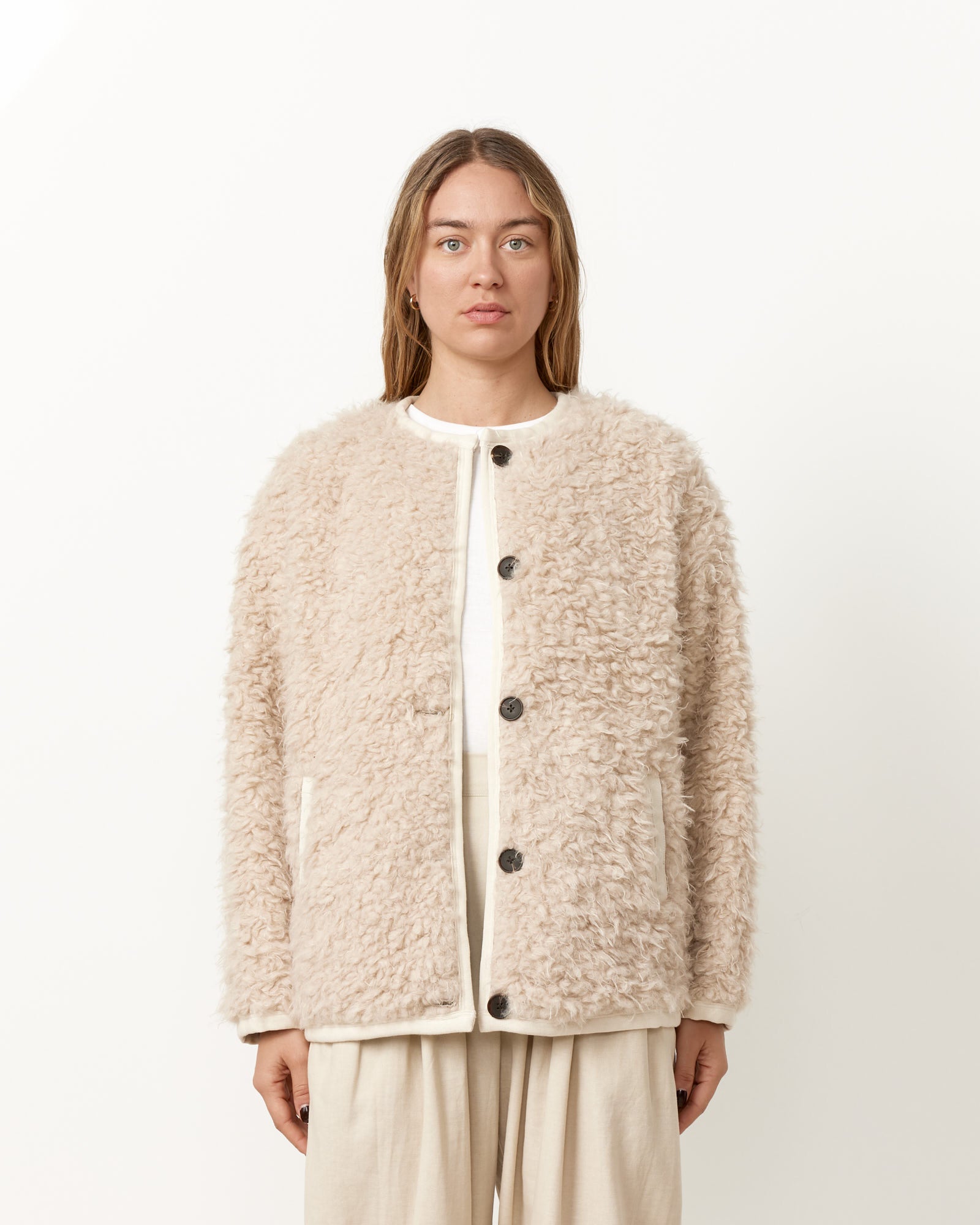 Alex Mill Reversible Polar Bear Jacket - Natural / S (255968)