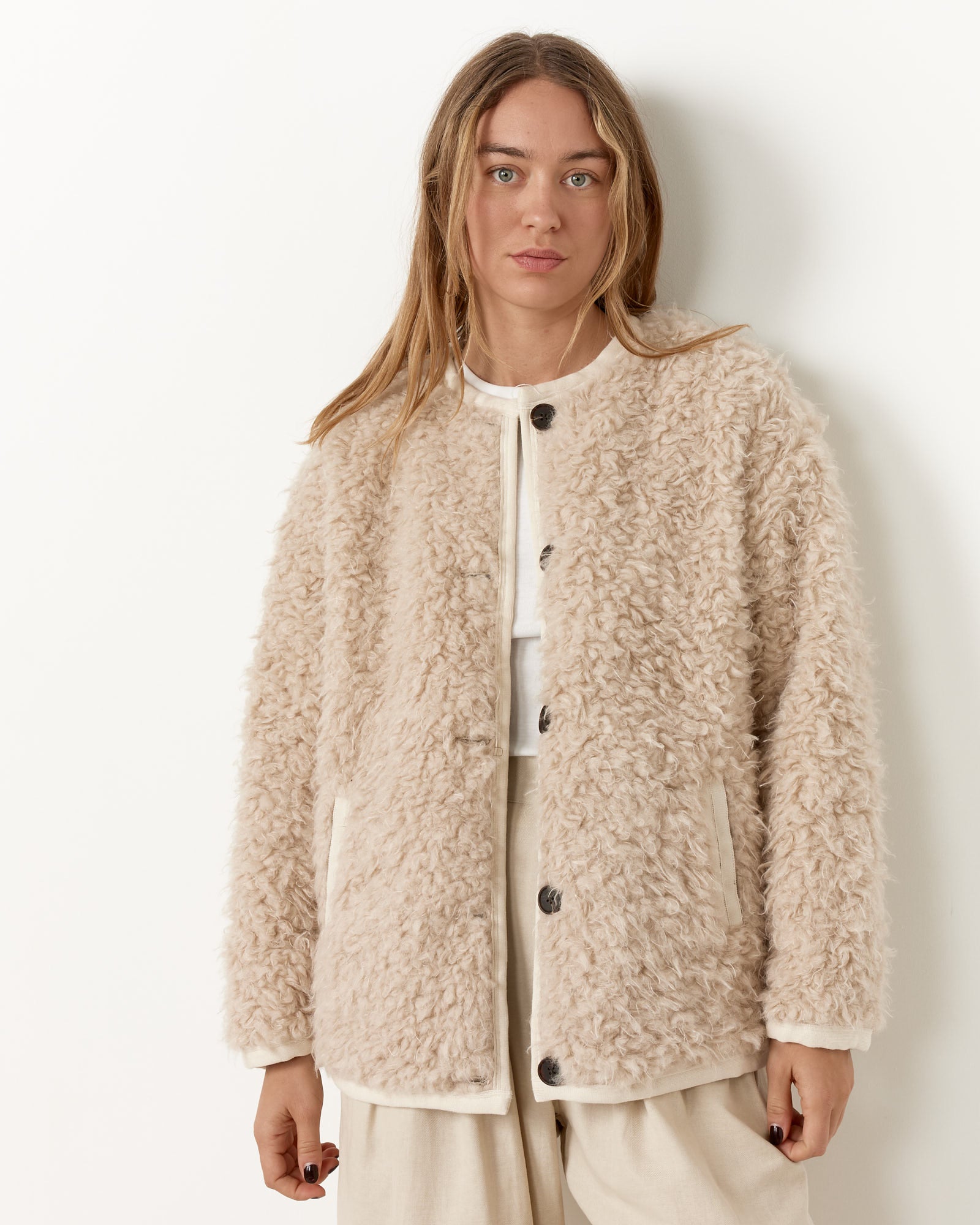 Alex Mill Reversible Polar Bear Jacket - Natural / S (255968)