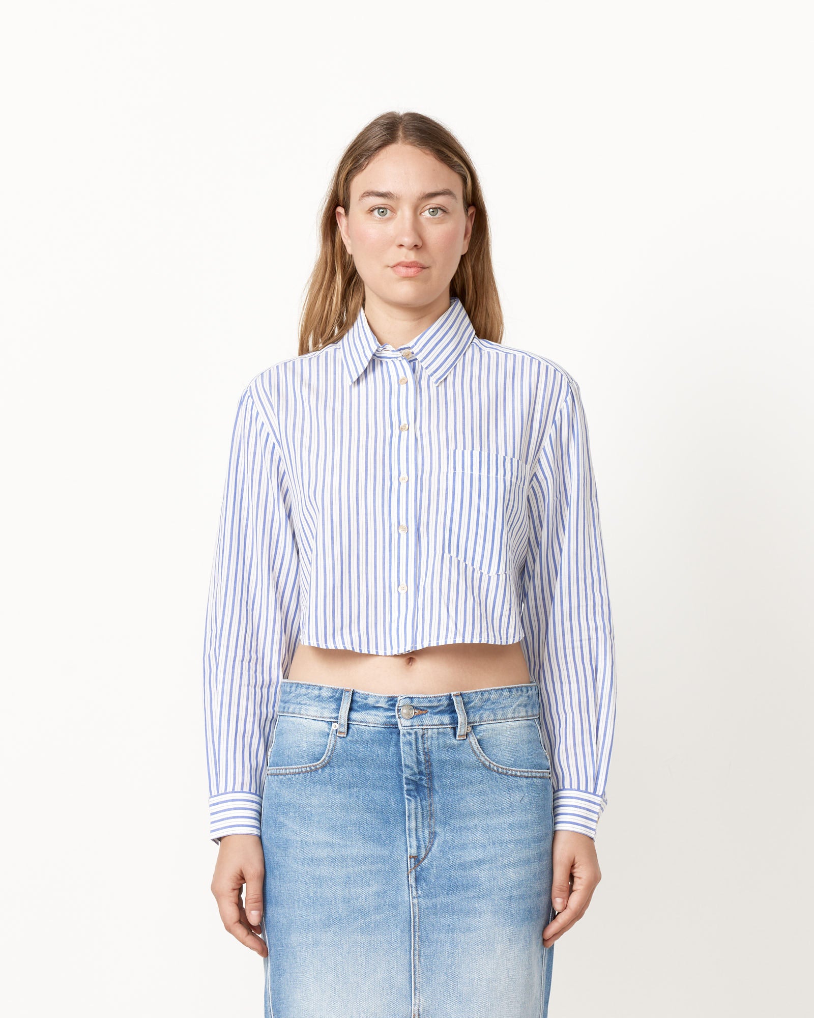 Isabel Marant Etoile Eliora Shirt - Azure / 38 (256186)