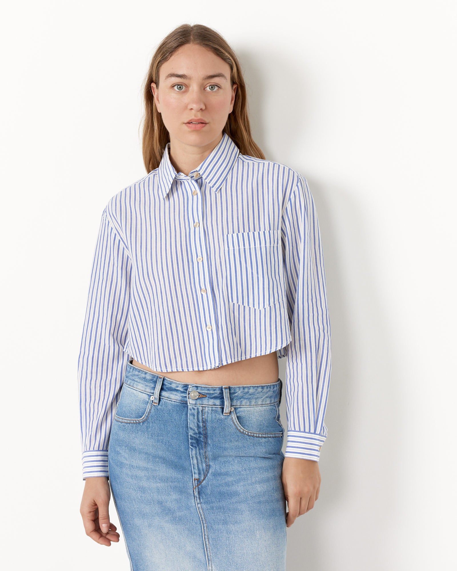 Isabel Marant Etoile Eliora Shirt - Azure / 38 (256186)