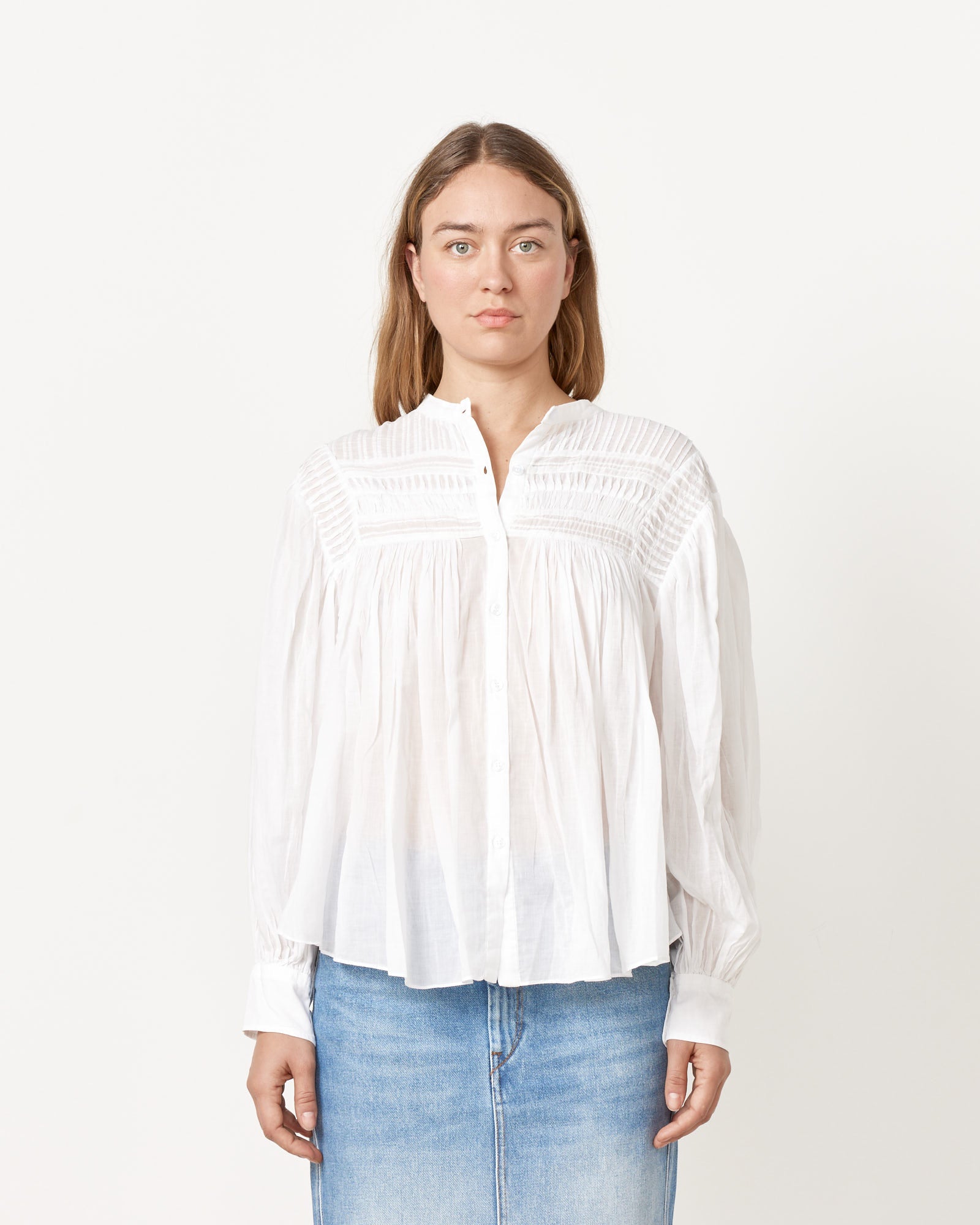 Isabel Marant Etoile Plalia Shirt - White / 38 (256190)