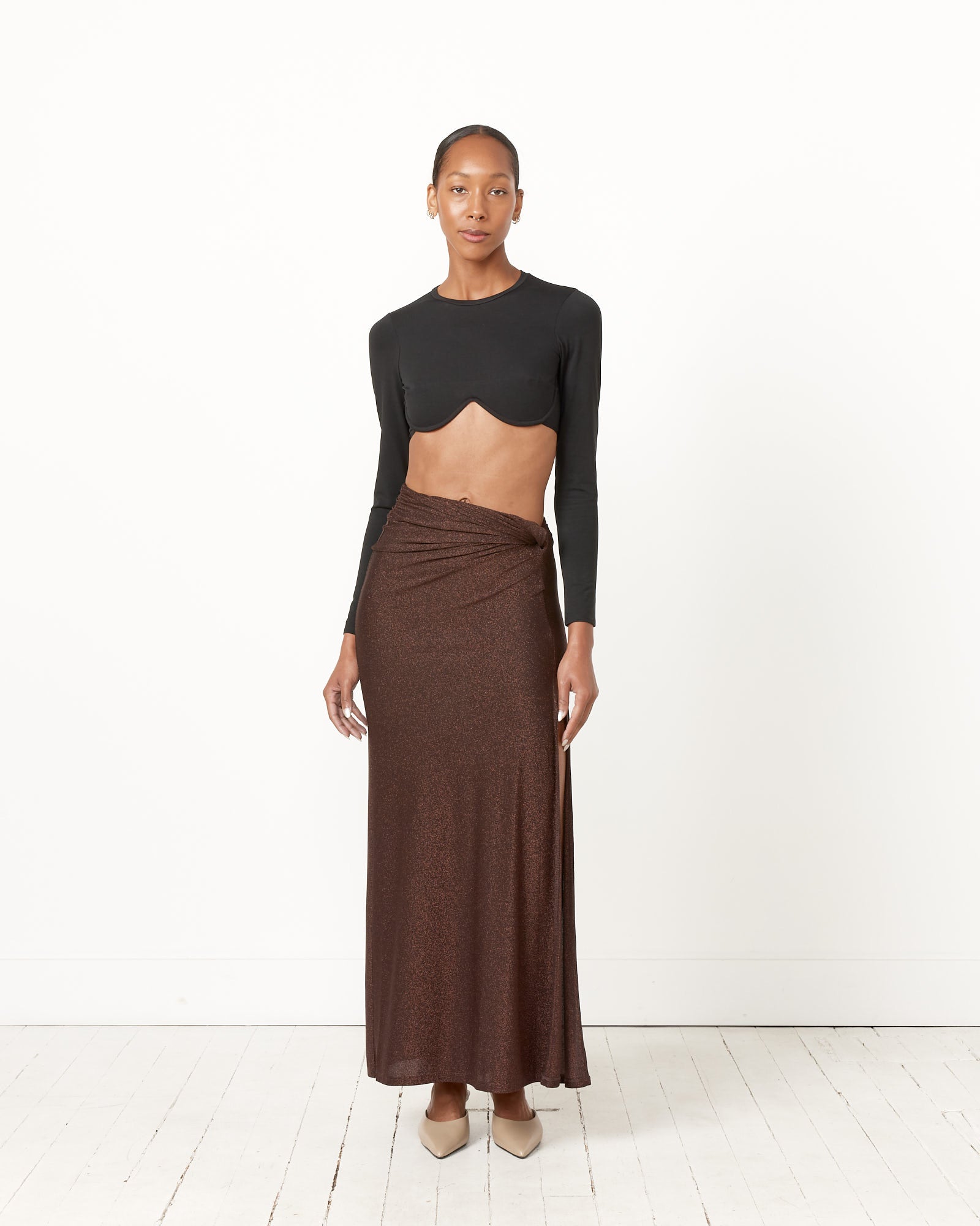 Beaufille Maia Midi Skirt Espresso - Espresso / XS (256319)