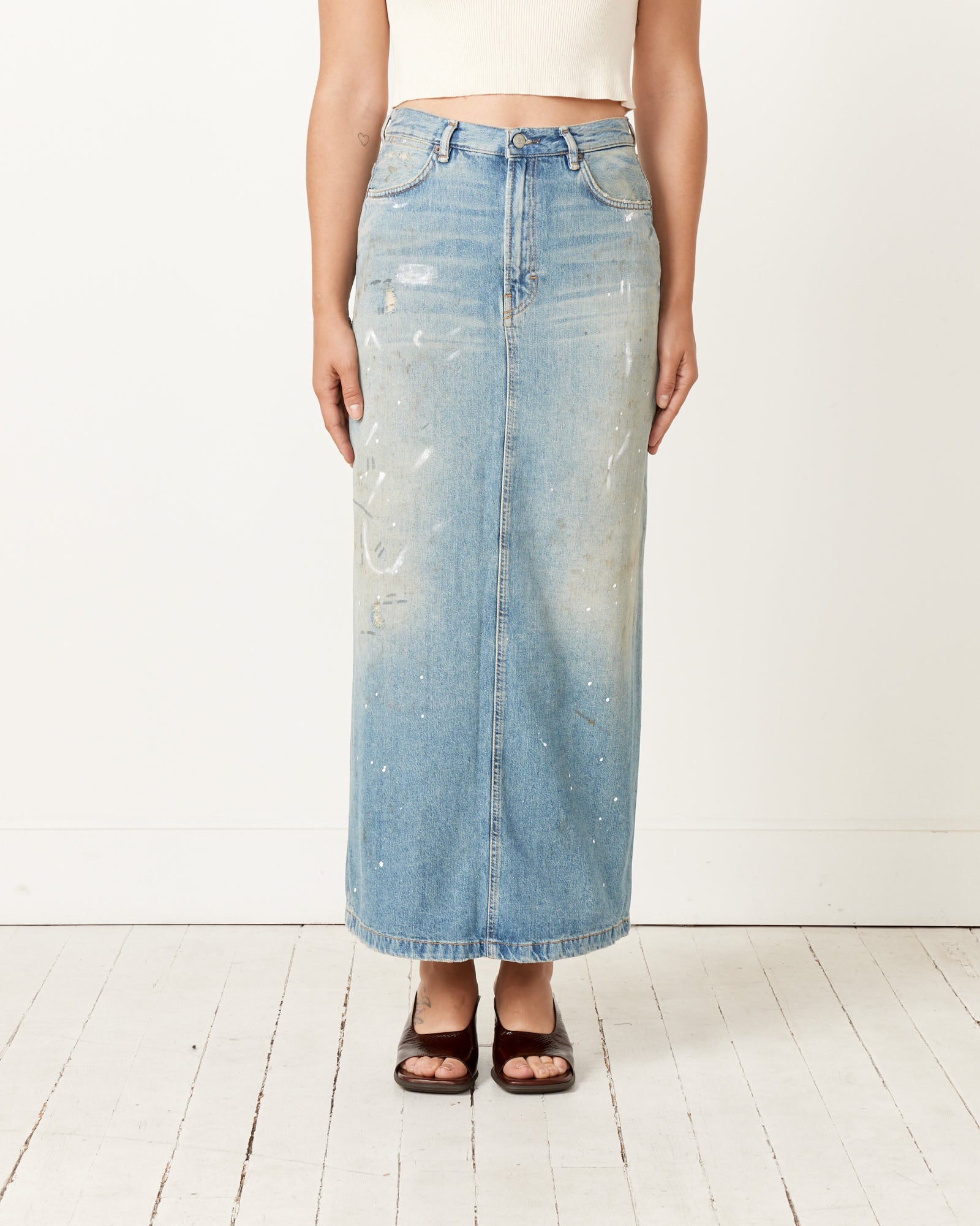 Denim Skirt - Light Blue / 34 (256368)