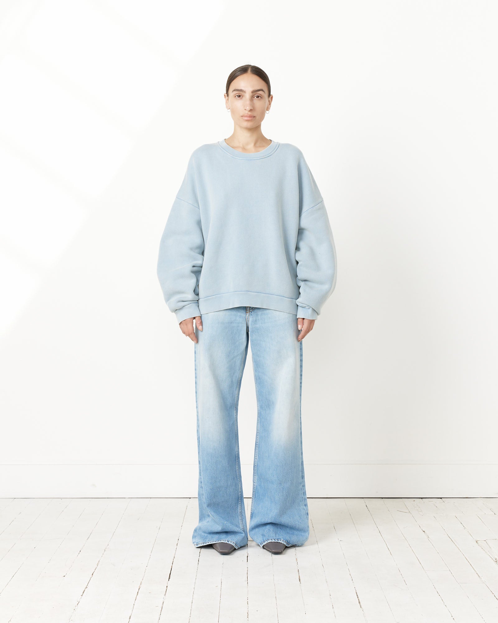 Blue Crewneck Sweater - Old Blue / XS (256388)