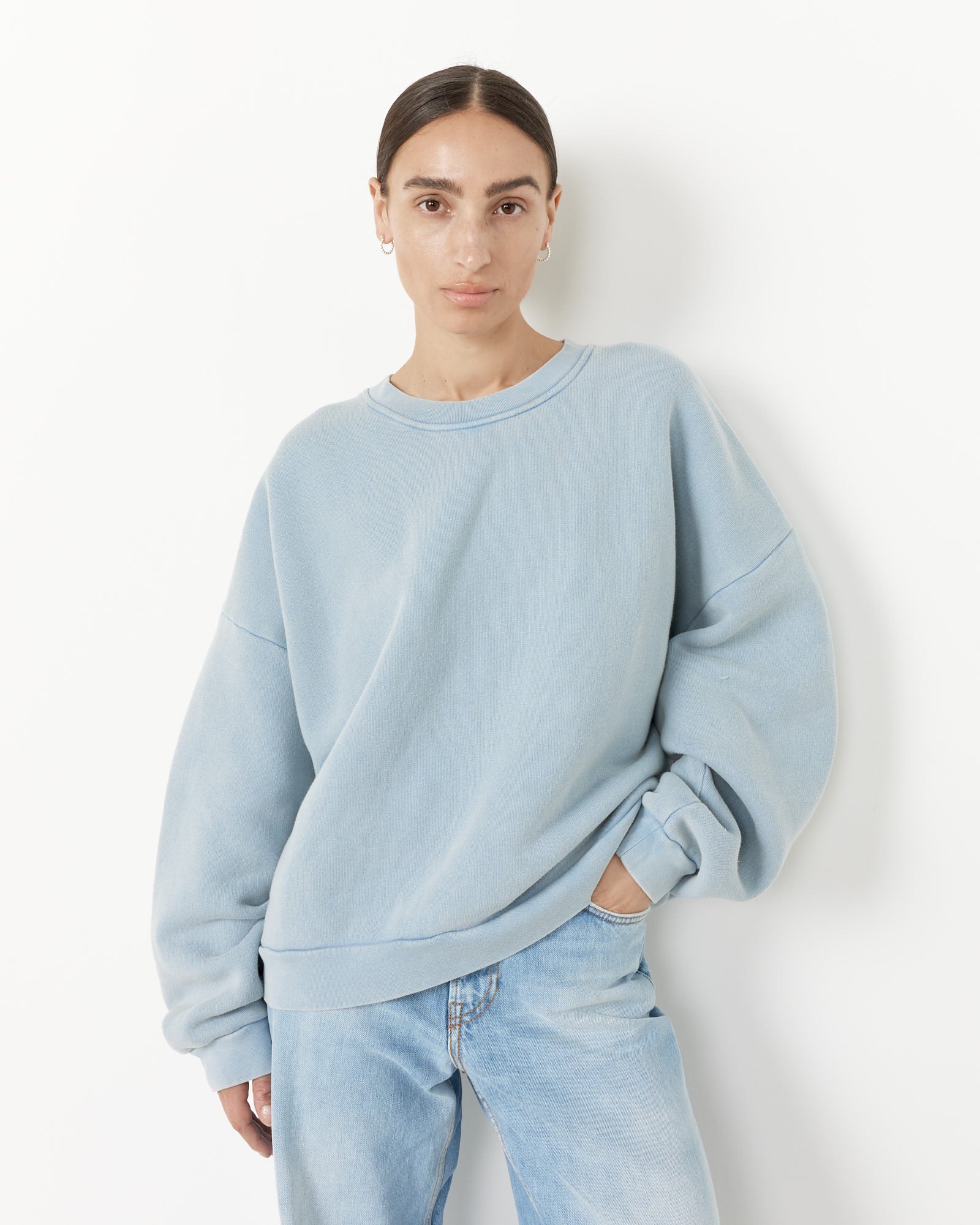 Blue Crewneck Sweater - Old Blue / XS (256388)